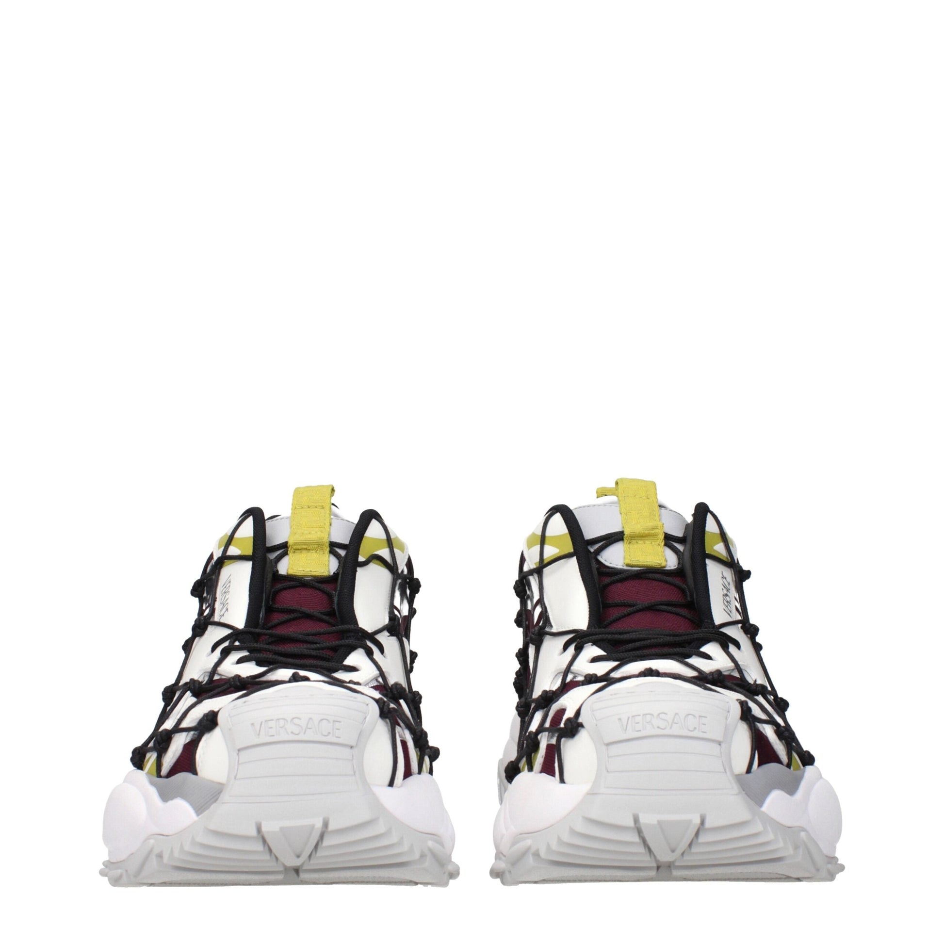 Versace Rote sportliche Turnschuhe aus Stoff