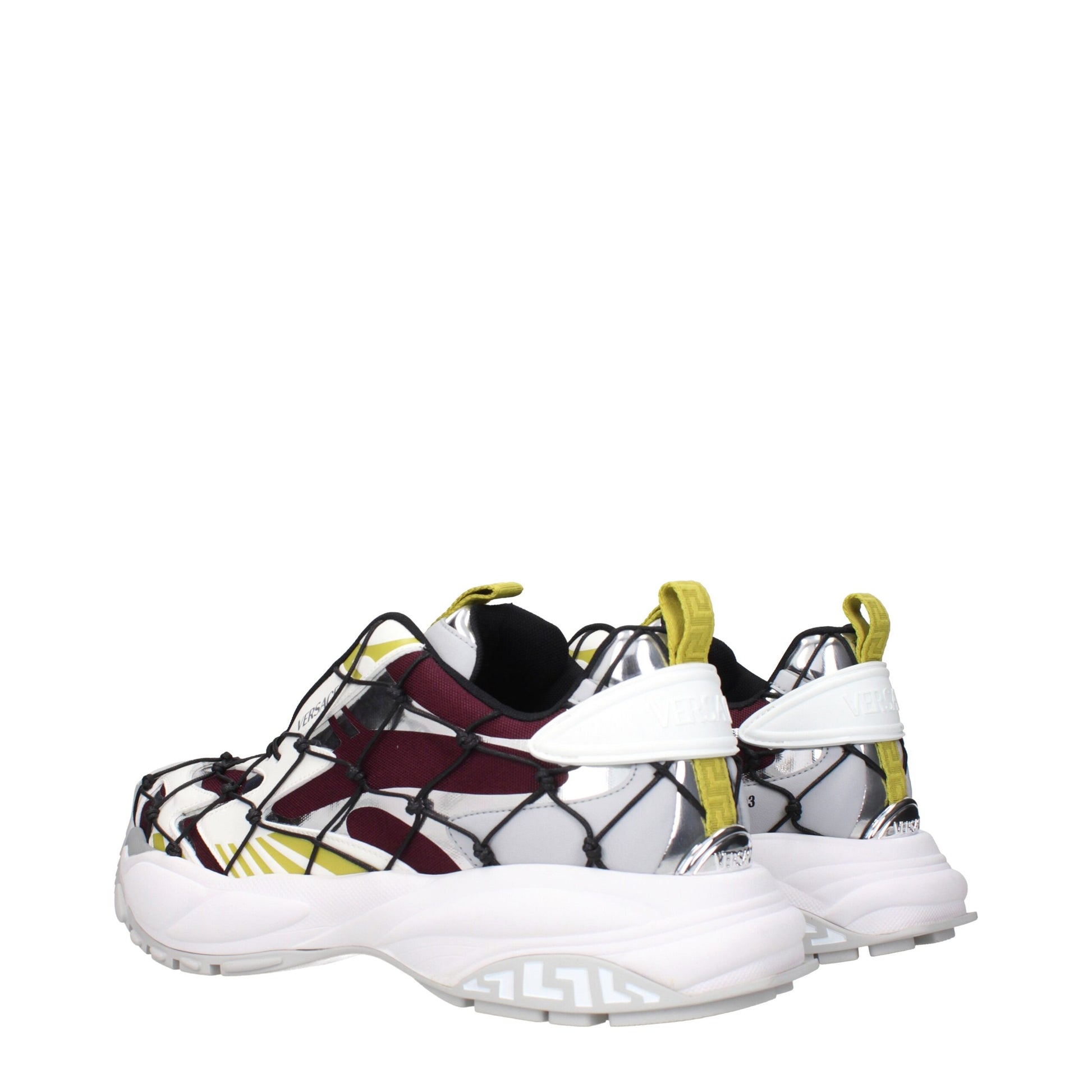 Versace Rote sportliche Turnschuhe aus Stoff