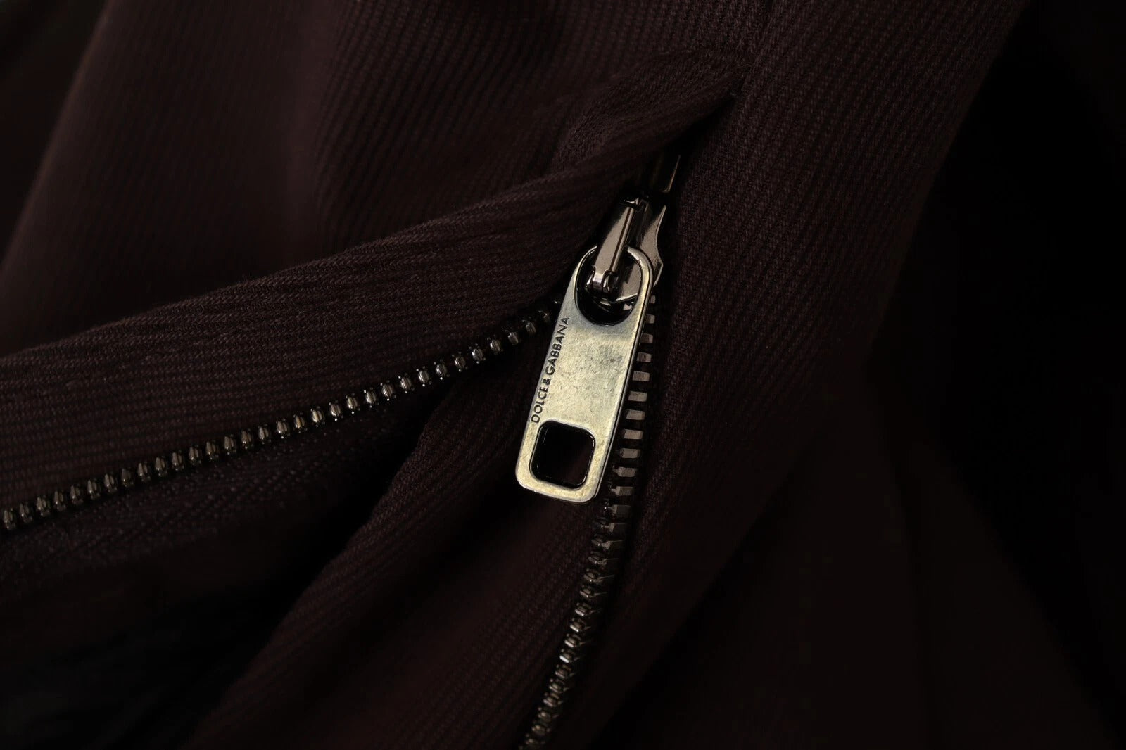 Dolce & Gabbana Bordeauxfarbene Baumwoll-Stretch-Skinny-Hose