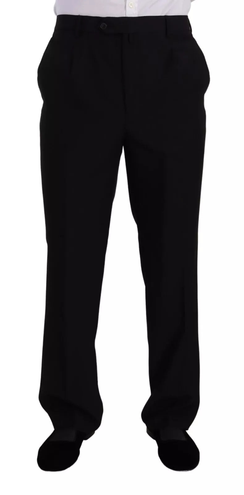 Domenico Tagliente Blauer Polyester Einreihiger Formaler 2 Stück Anzug