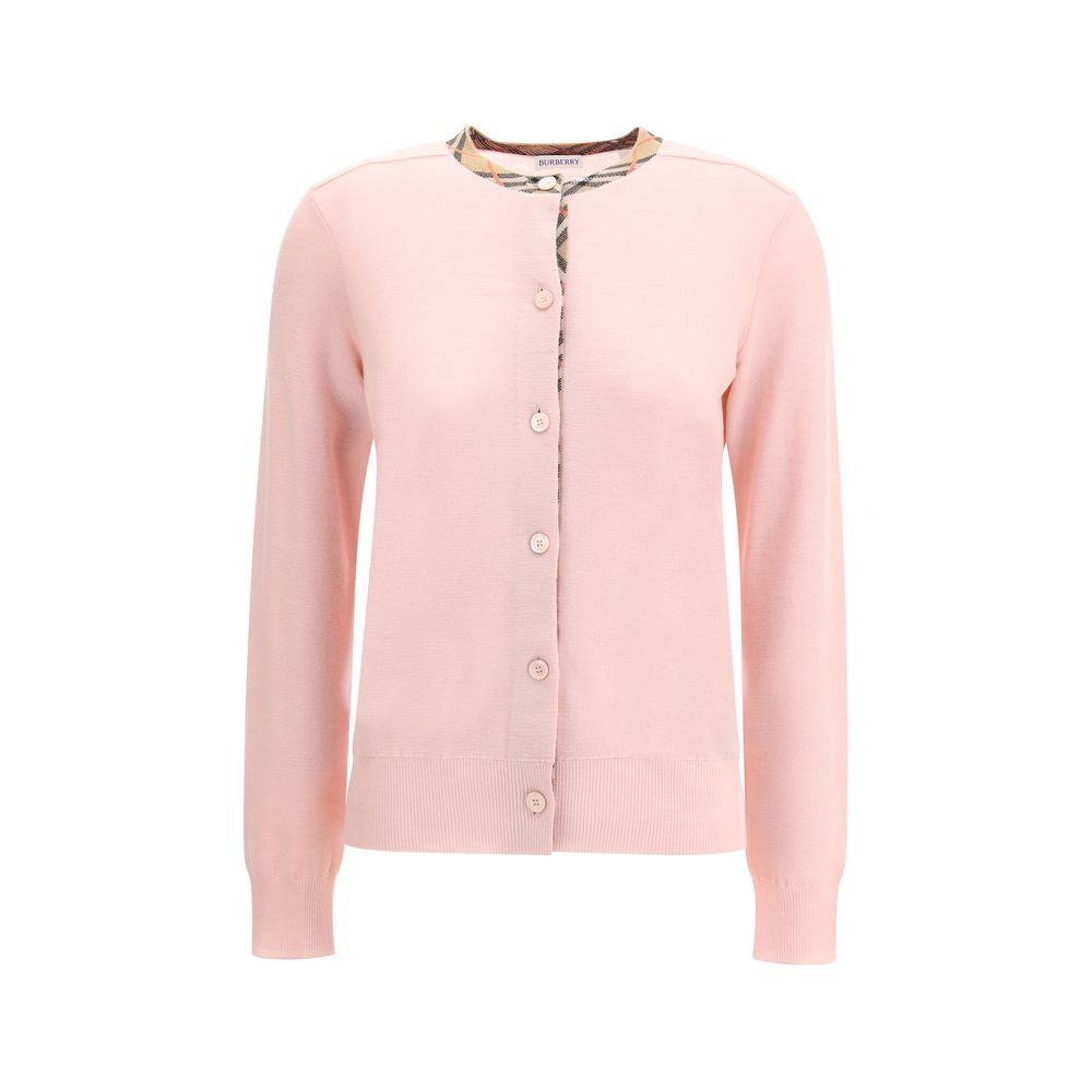 Burberry Woll-Cardigan mit Karokragen