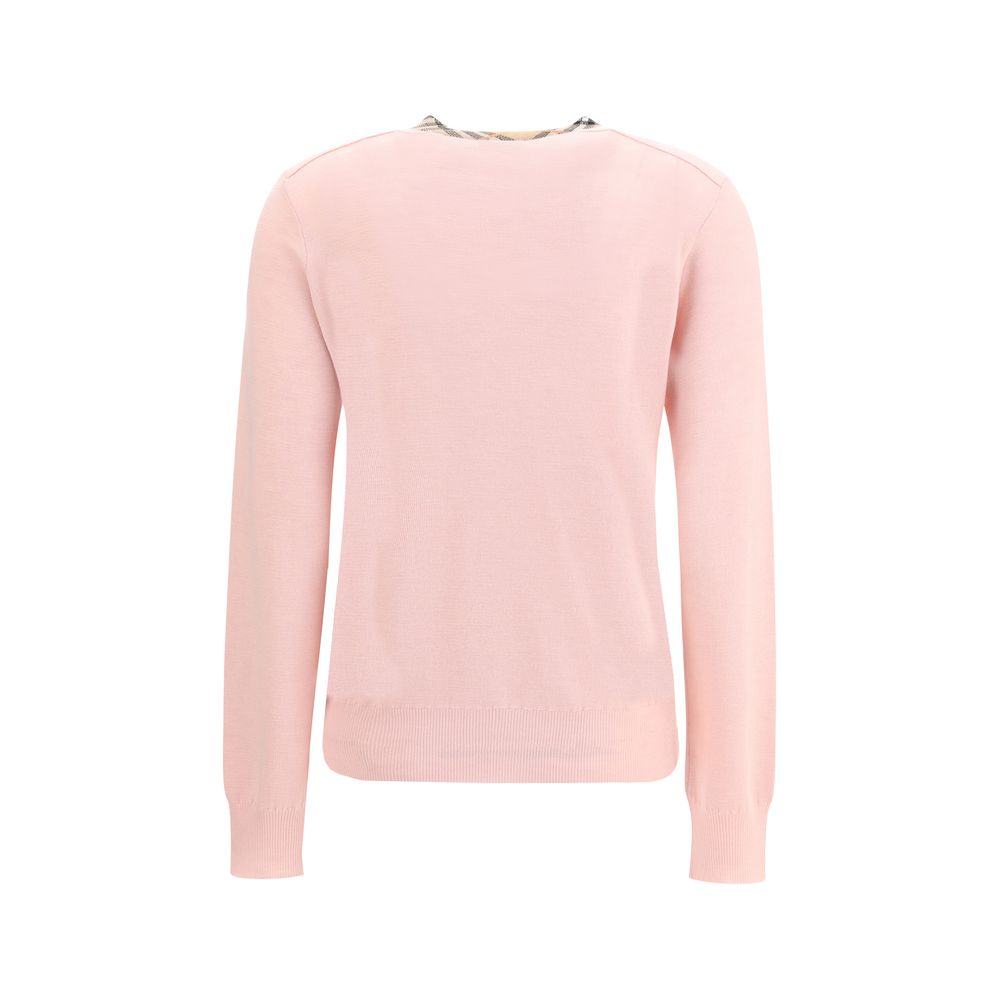 Burberry Woll-Cardigan mit Karokragen