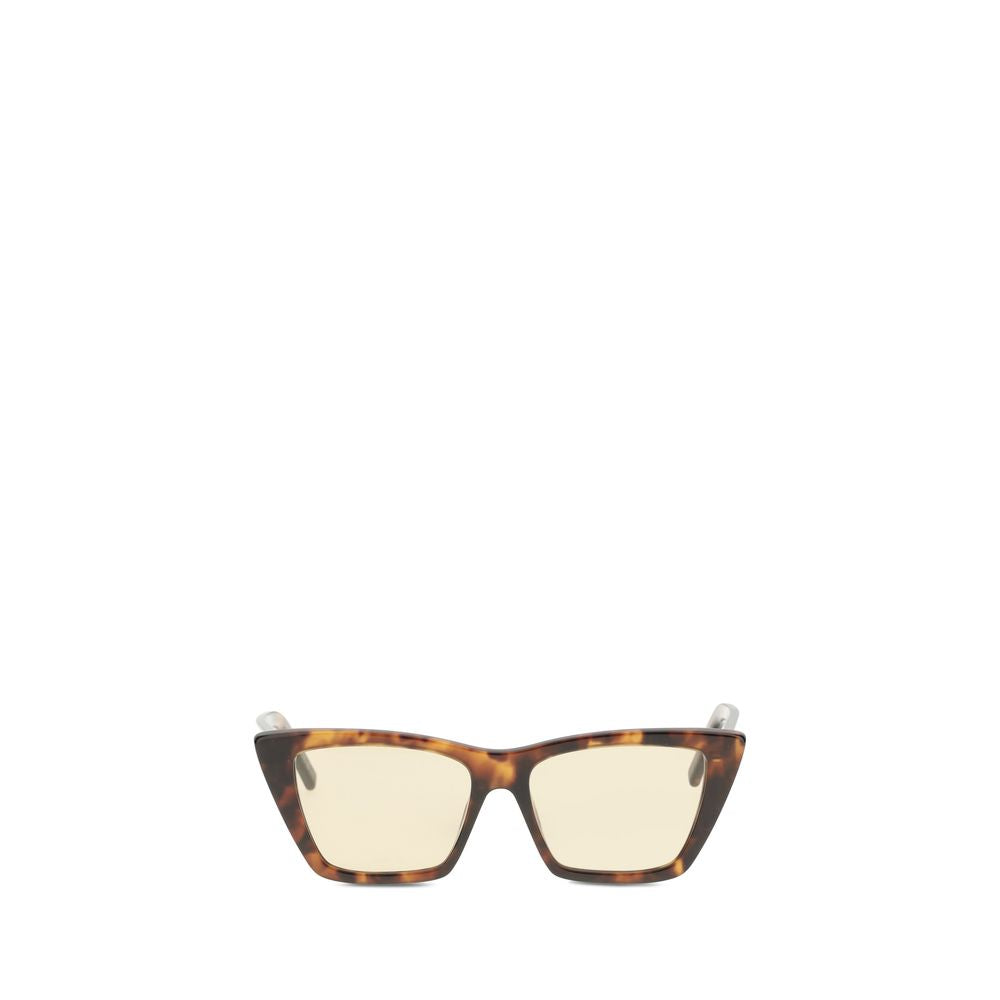 Saint Laurent Beigefarbene Sonnenbrille aus Acetat