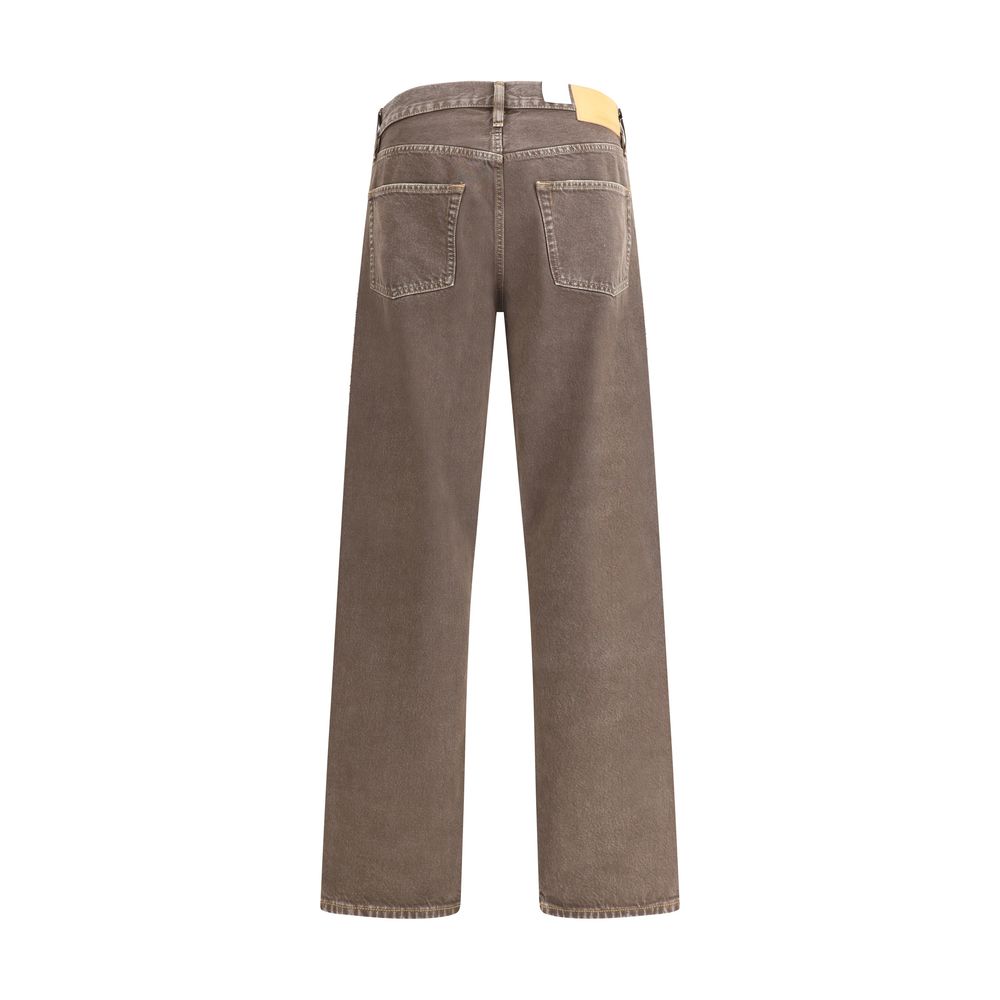 Sunflower Braune Baumwoll-Jeans mit lockerer Passform