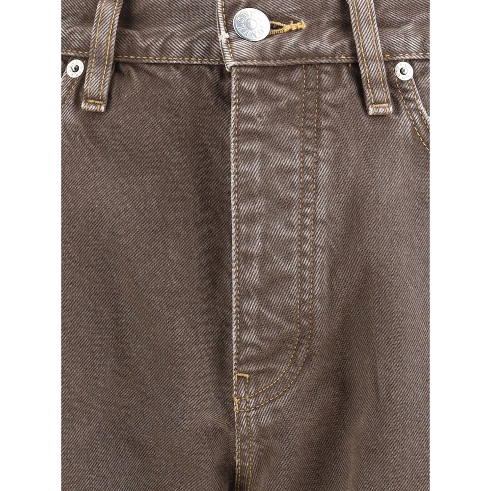 Sunflower Braune Baumwoll-Jeans mit lockerer Passform