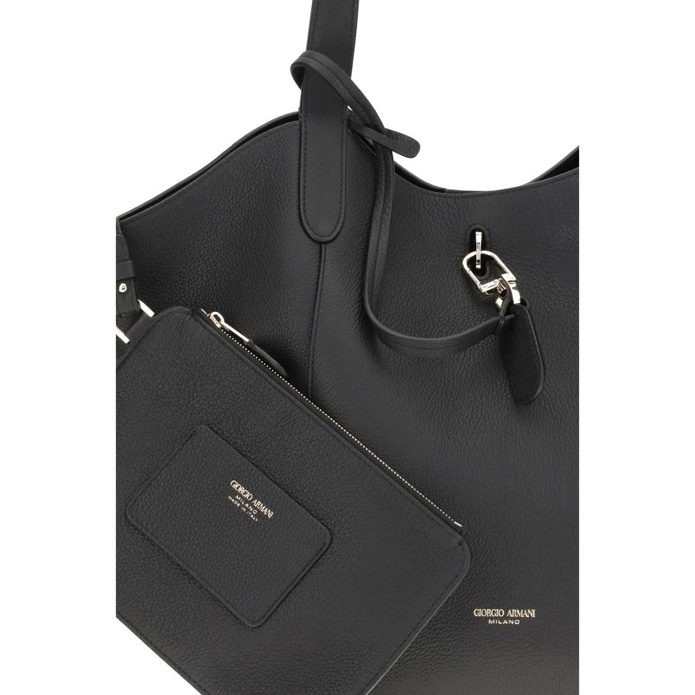 Giorgio Armani Mittlere Wildleder-Umhängetasche