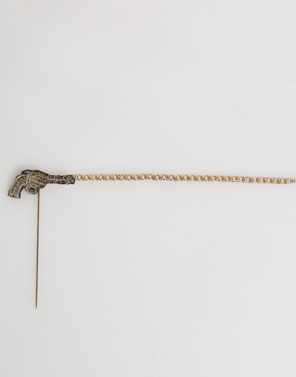 Dolce & Gabbana Anstecknadel Messing Kupfer Revolver Herren Accessoires Brosche