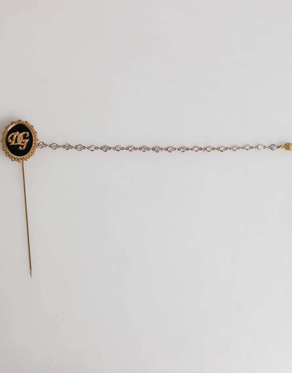 Dolce & Gabbana Anstecknadel DG Logo Goldkette Herren Accessoires Brosche