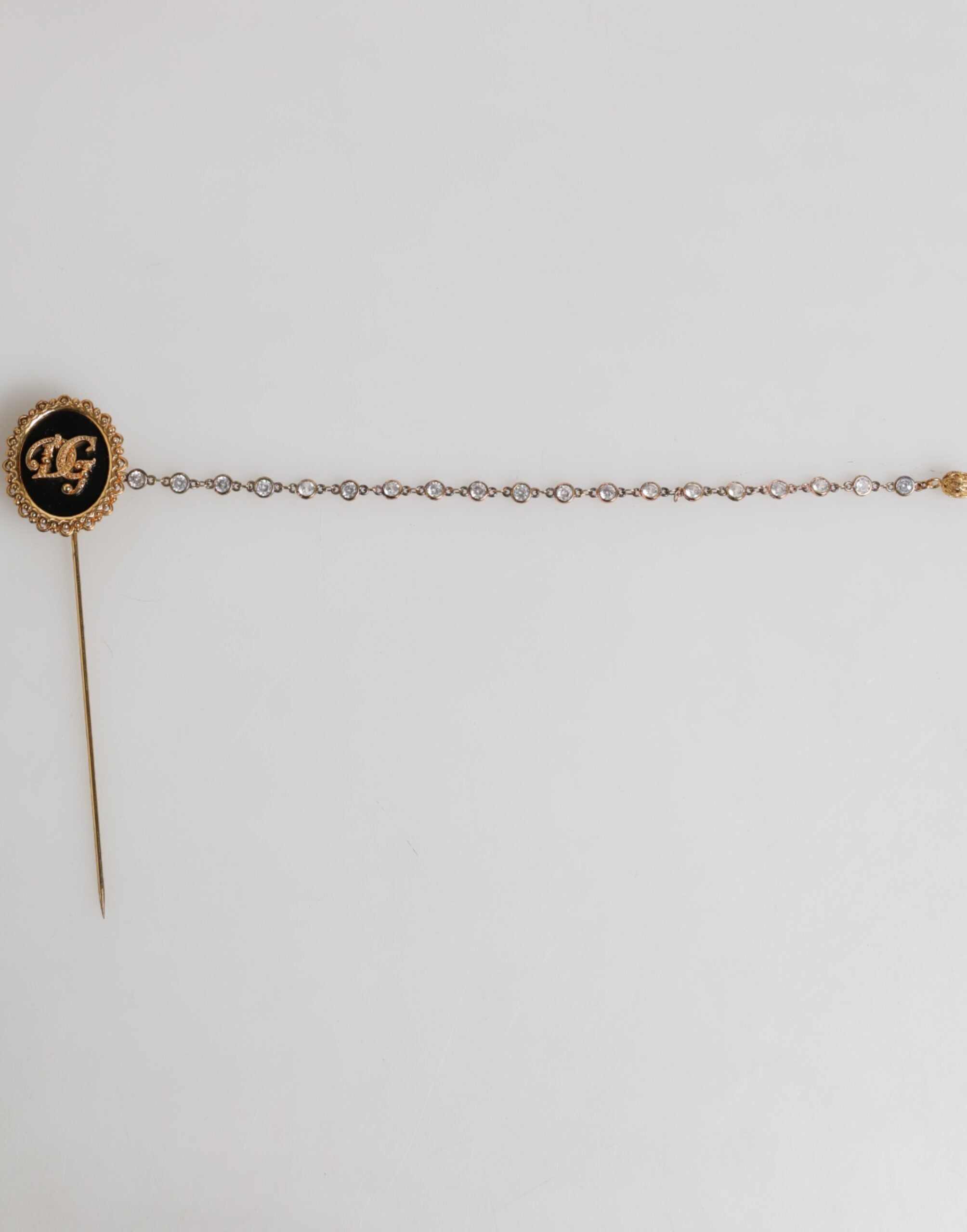 Dolce & Gabbana Anstecknadel DG Logo Goldkette Herren Accessoires Brosche