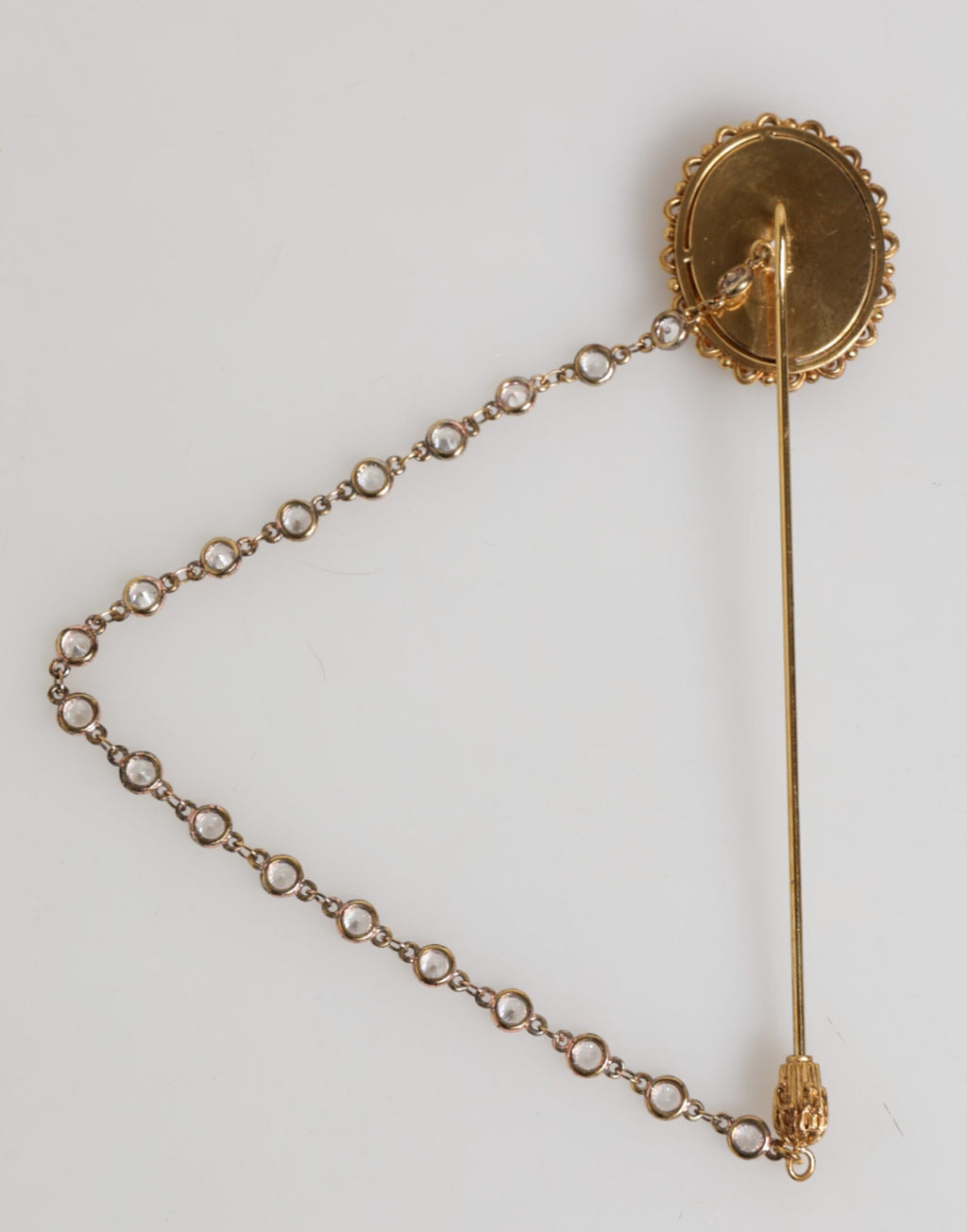 Dolce & Gabbana Anstecknadel DG Logo Goldkette Herren Accessoires Brosche