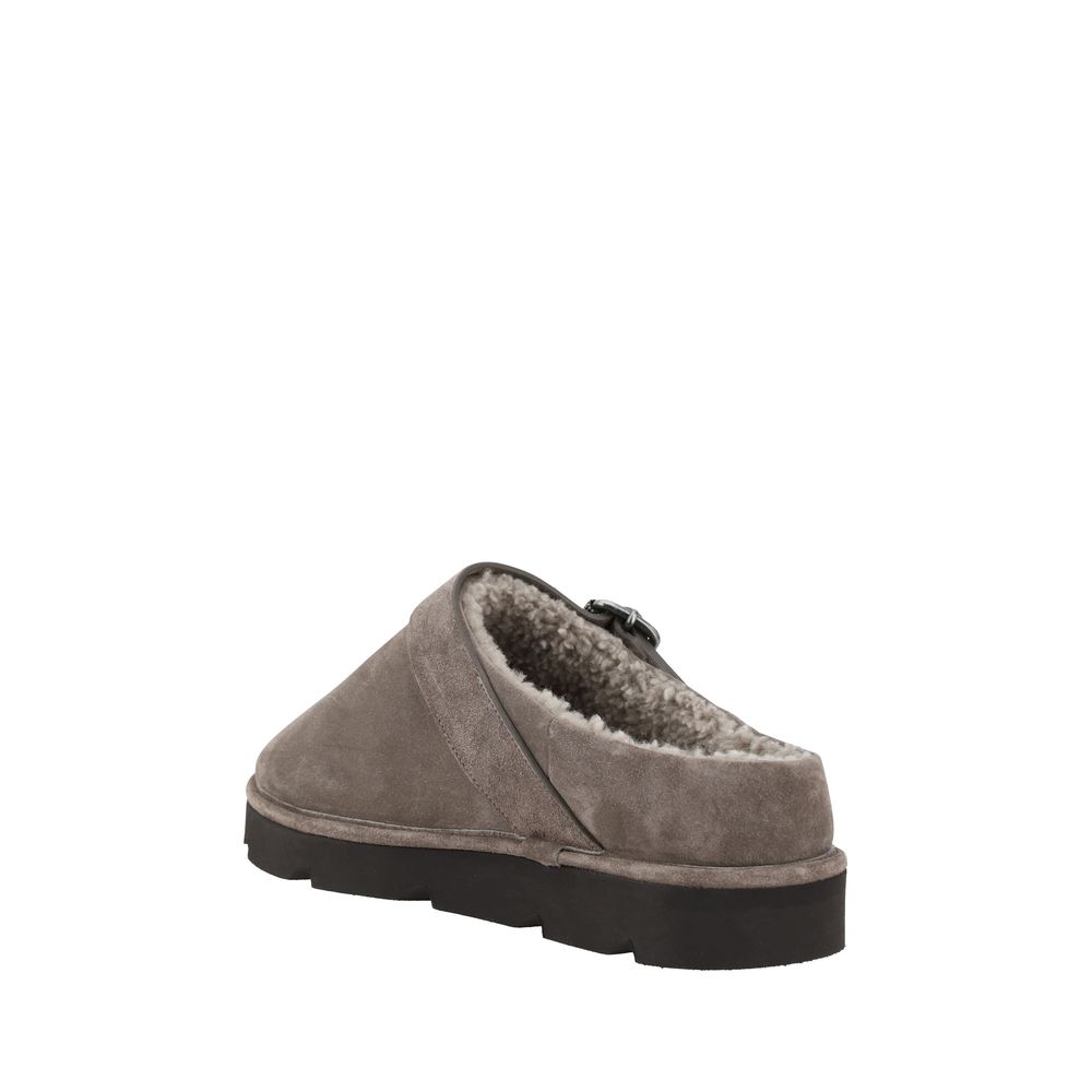 Brunello Cucinelli Pelz-Sabot