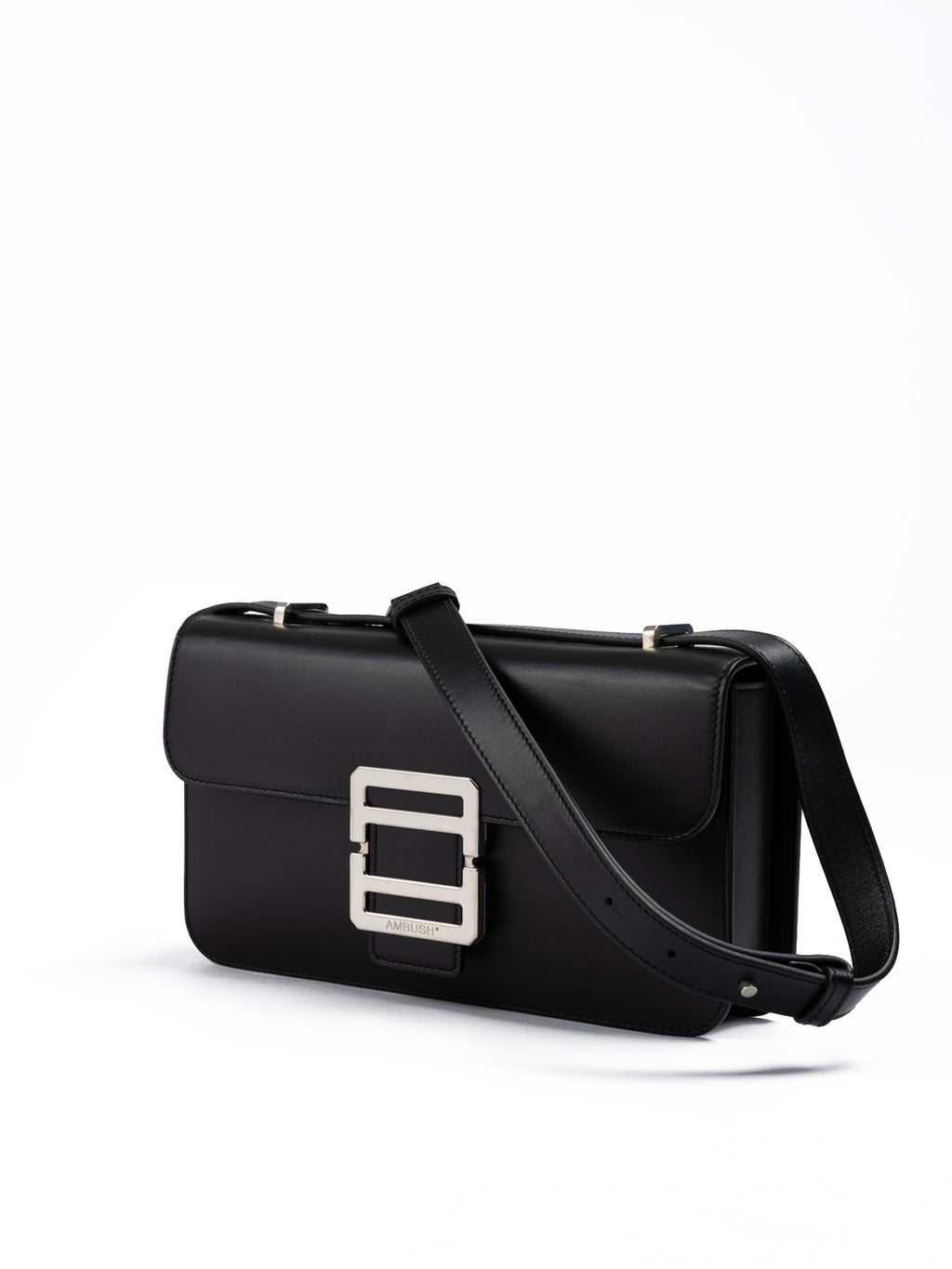 Ambush Schwarze Leder Crossbody Tasche