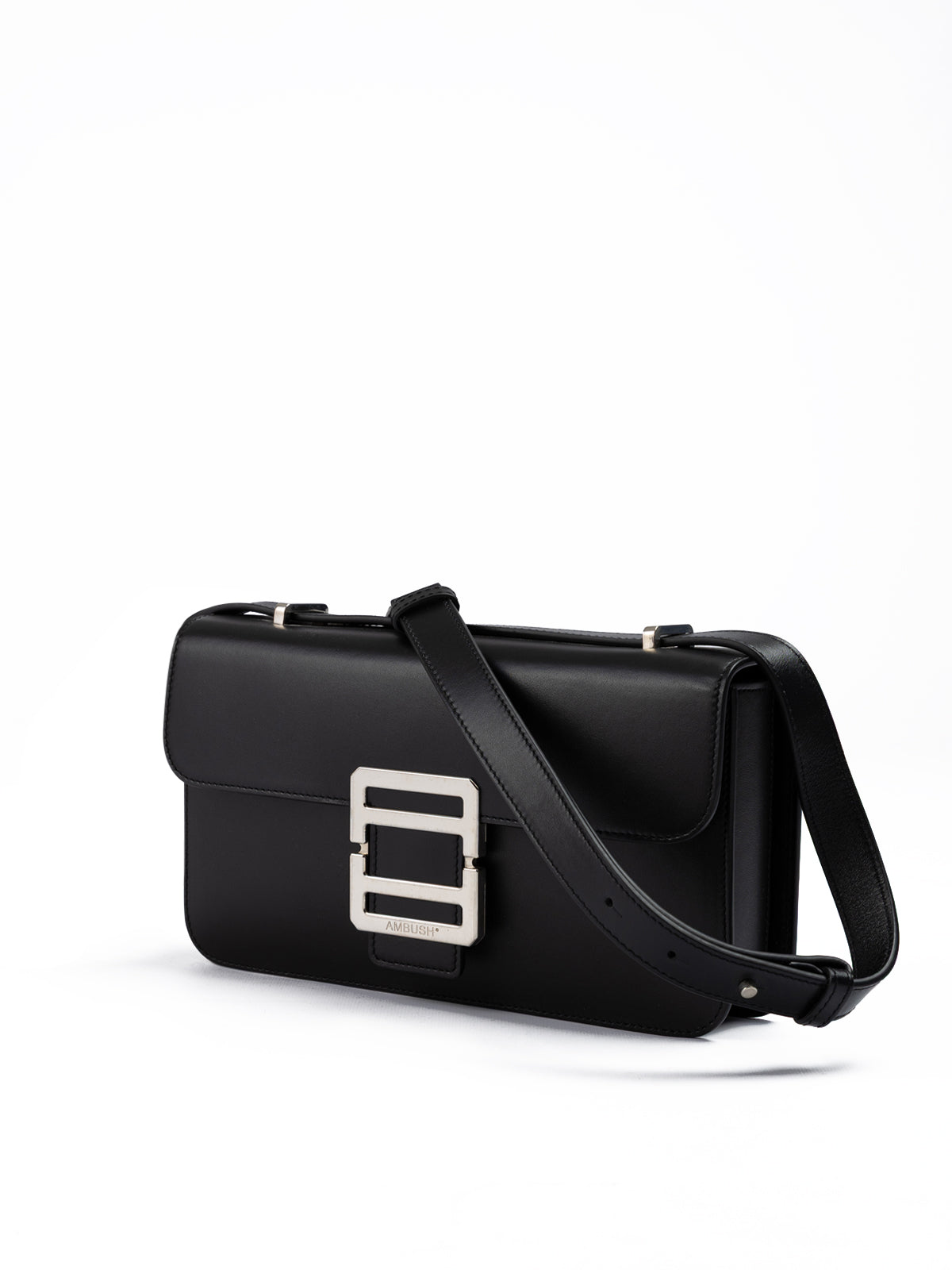 Ambush Schwarze Leder Crossbody Tasche
