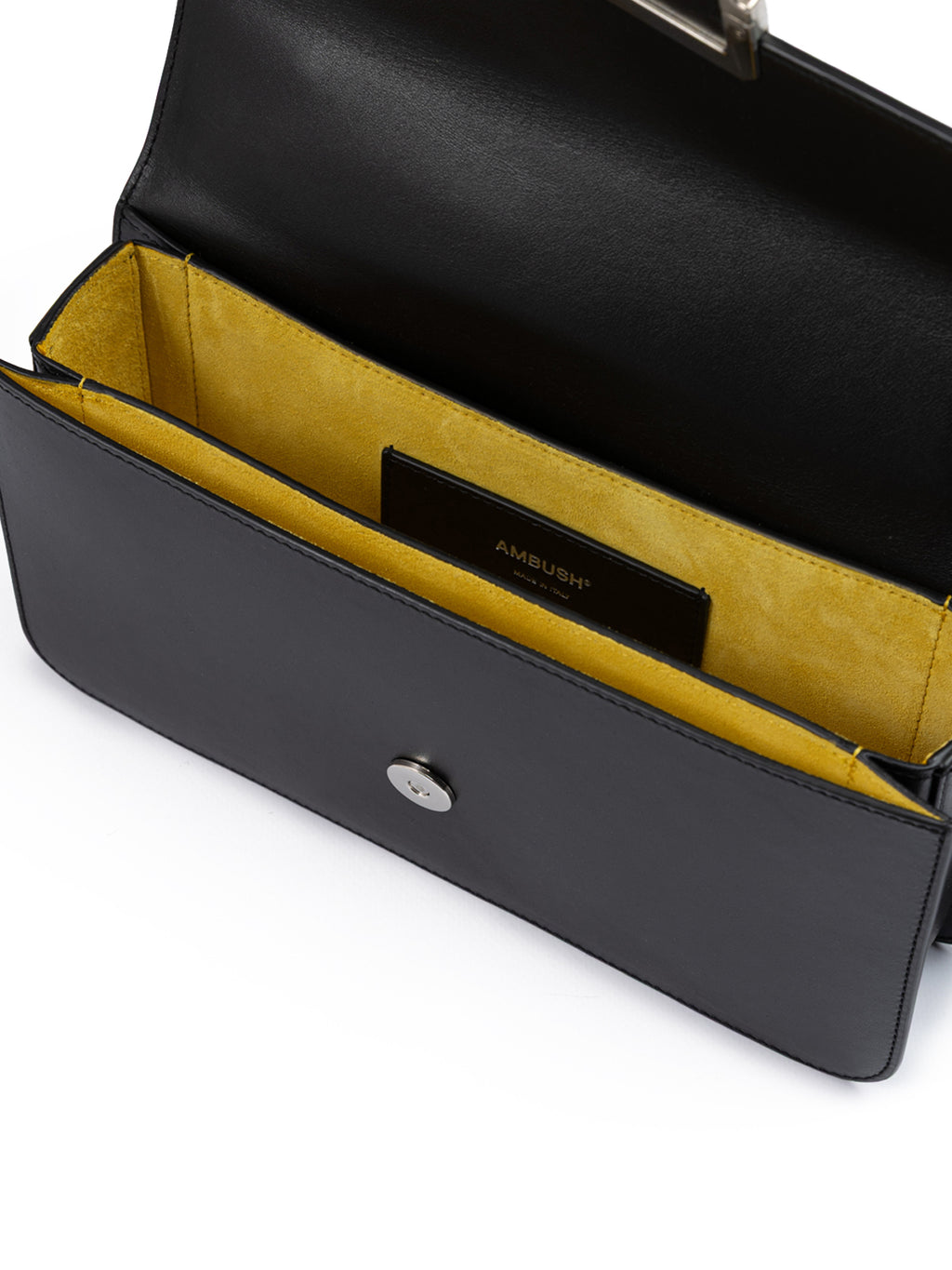 Ambush Schwarze Leder Crossbody Tasche