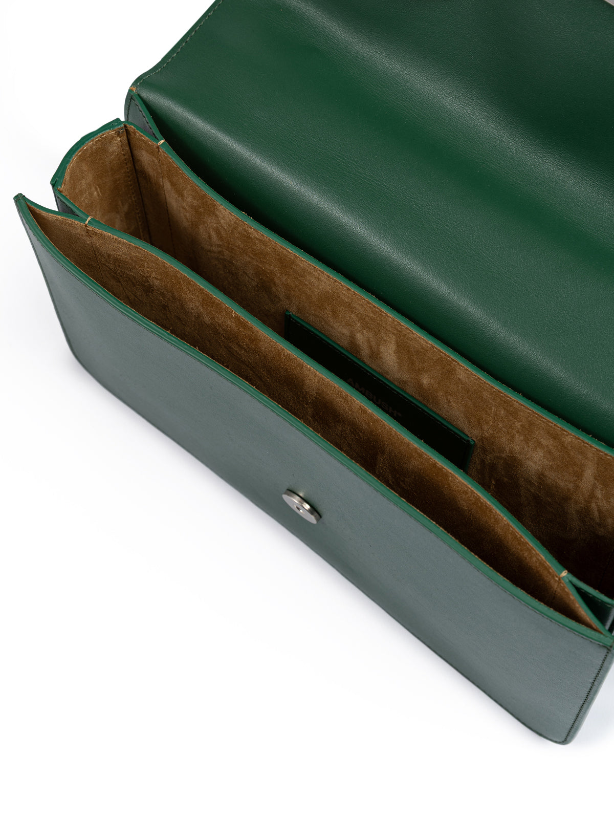 Ambush Grüne Leder Crossbody Tasche