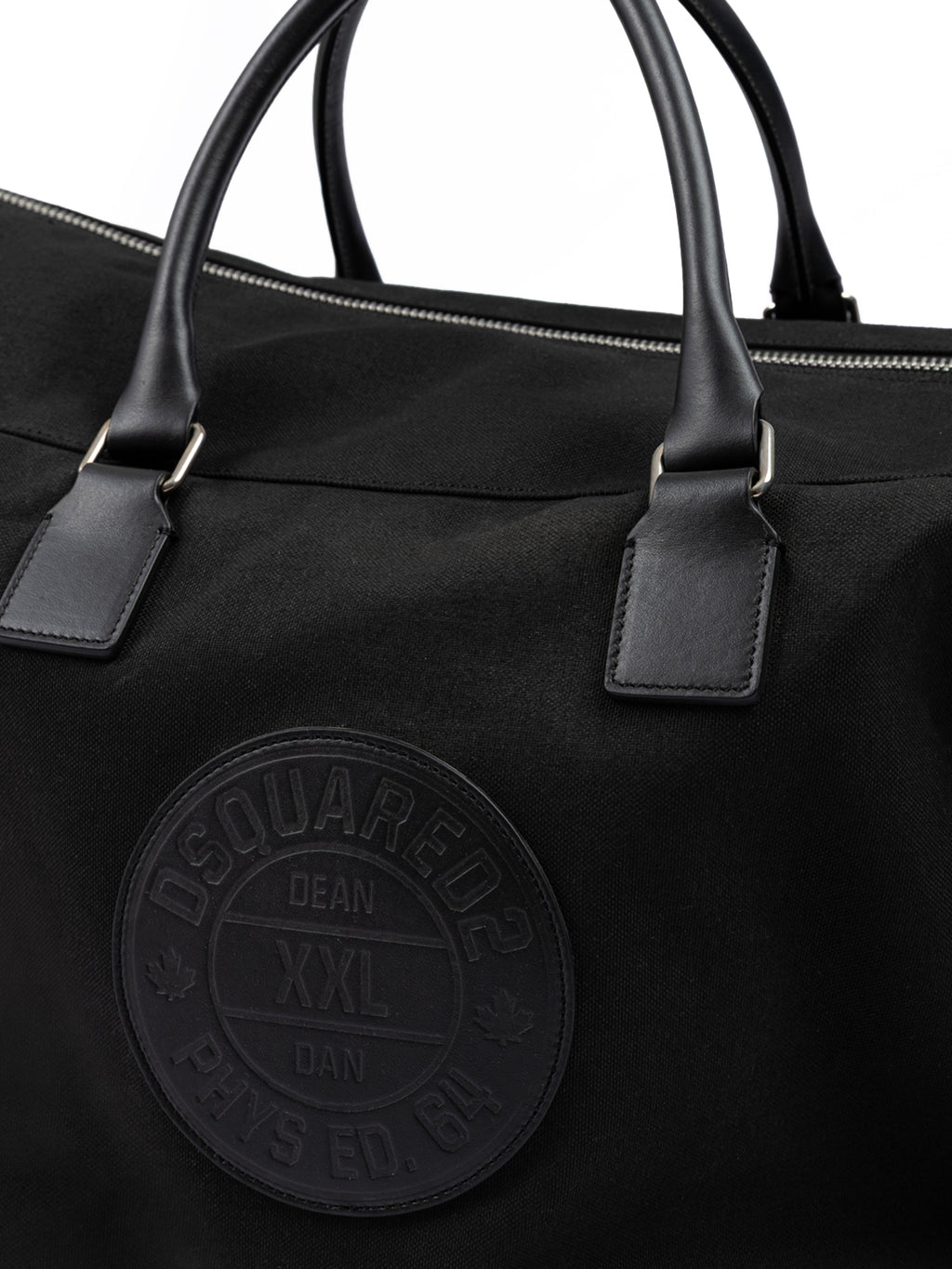 Dsquared² Schwarze Wochenend-Reisetasche aus Stoff