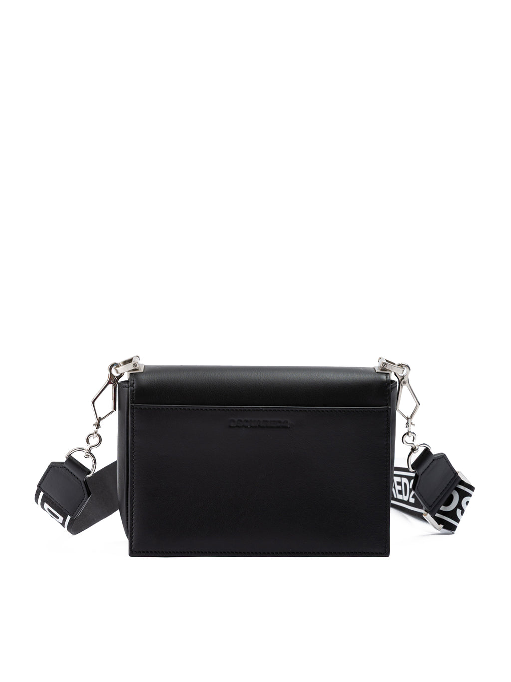 Dsquared² Schwarze Leder Crossbody Tasche