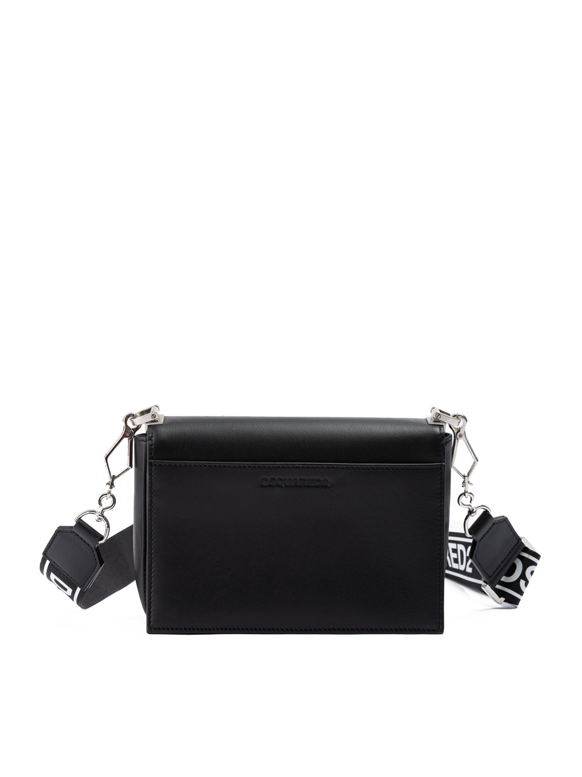 Dsquared² Schwarze Leder Crossbody Tasche