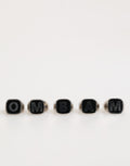 Dolce & Gabbana Zilverkleurige Messing Letterset 5 Stuks Verstelbare Ring