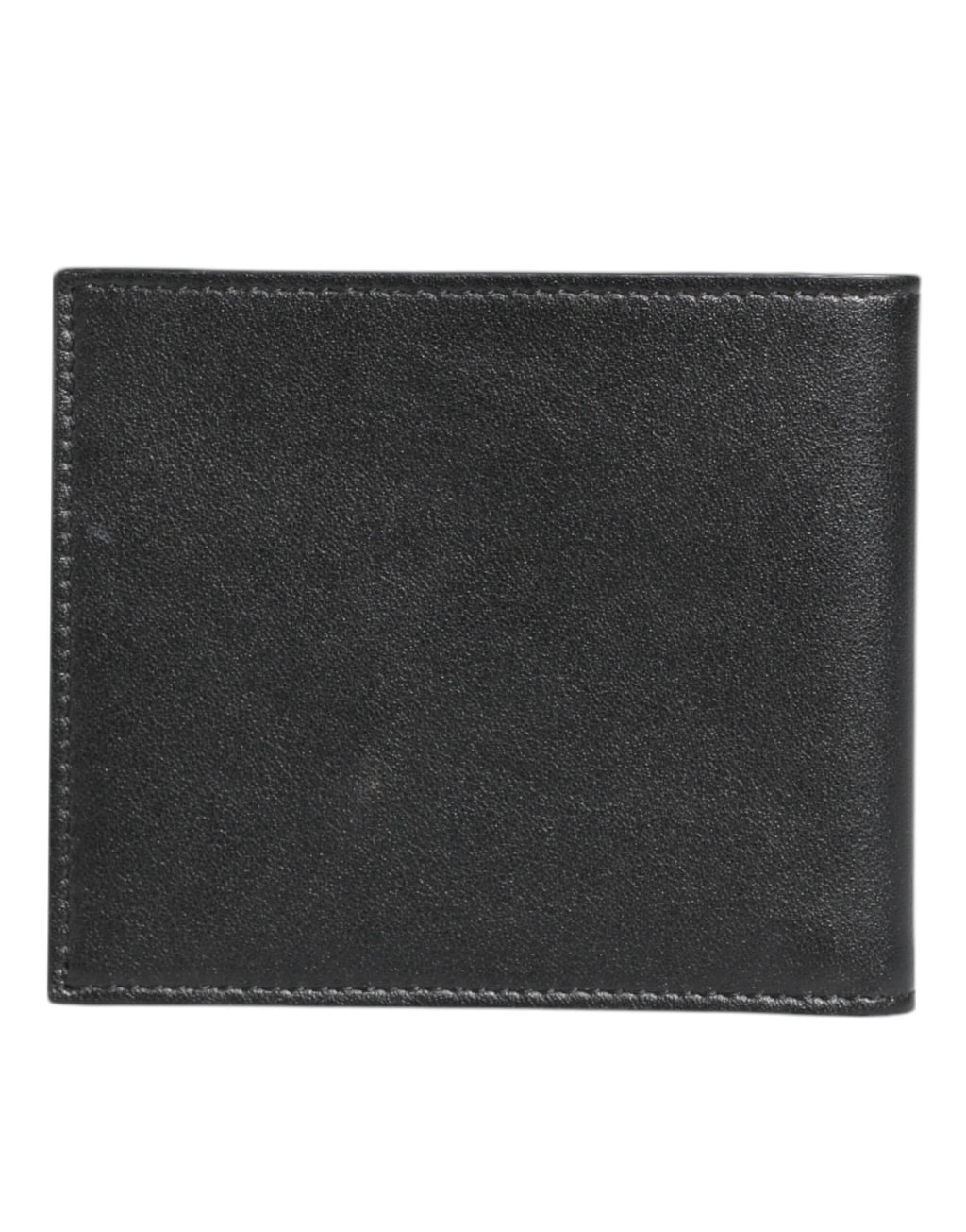 Dolce & Gabbana Schwarzes exotisches Leder Bifold Kartenhalter Männer Brieftasche