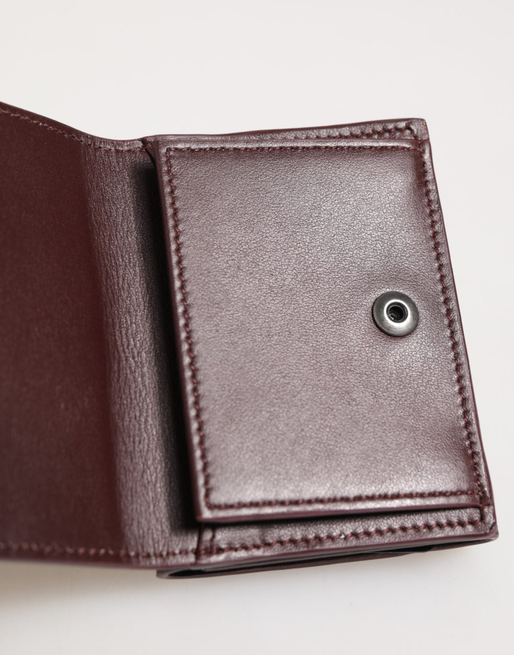 Dolce & Gabbana Leder mit Logo-Prägung Trifold Herren Karteninhaber Dunkelbraun