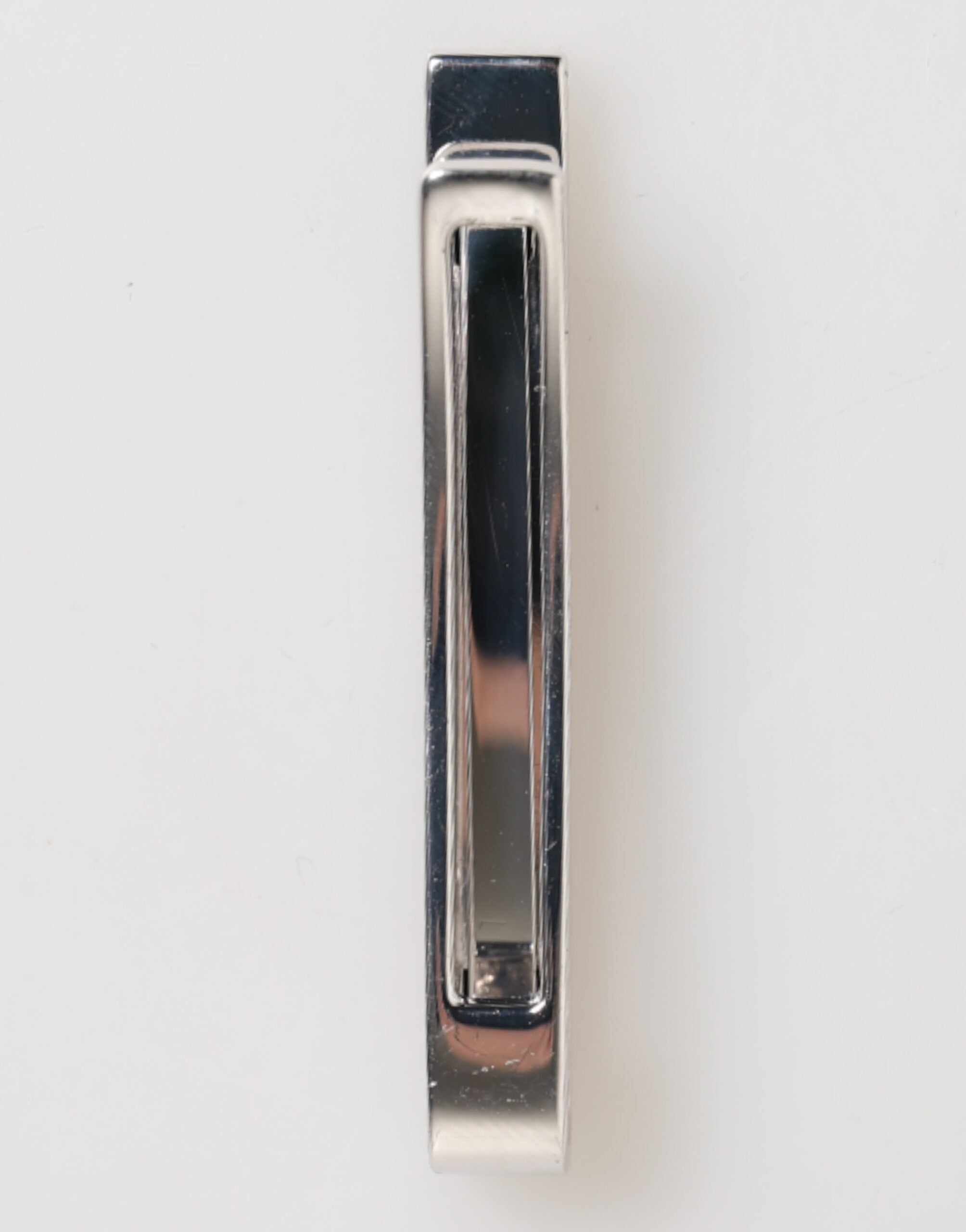 Dolce & Gabbana Silber Ton Messing Logo Branded Männer Accessoire Krawattenklammer Bar