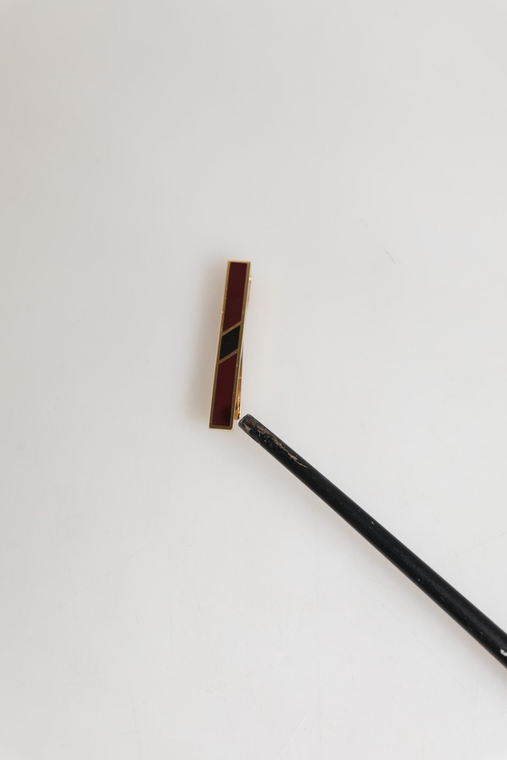 Dolce & Gabbana Multicolor Gold Tone Messing Herren Accessoire Krawattenklammer Bar