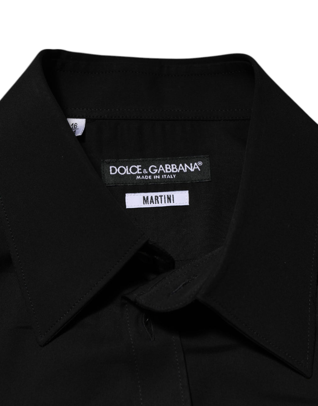 Dolce & Gabbana Schwarzes langärmeliges Hemd aus Viskose für formelle Anlässe