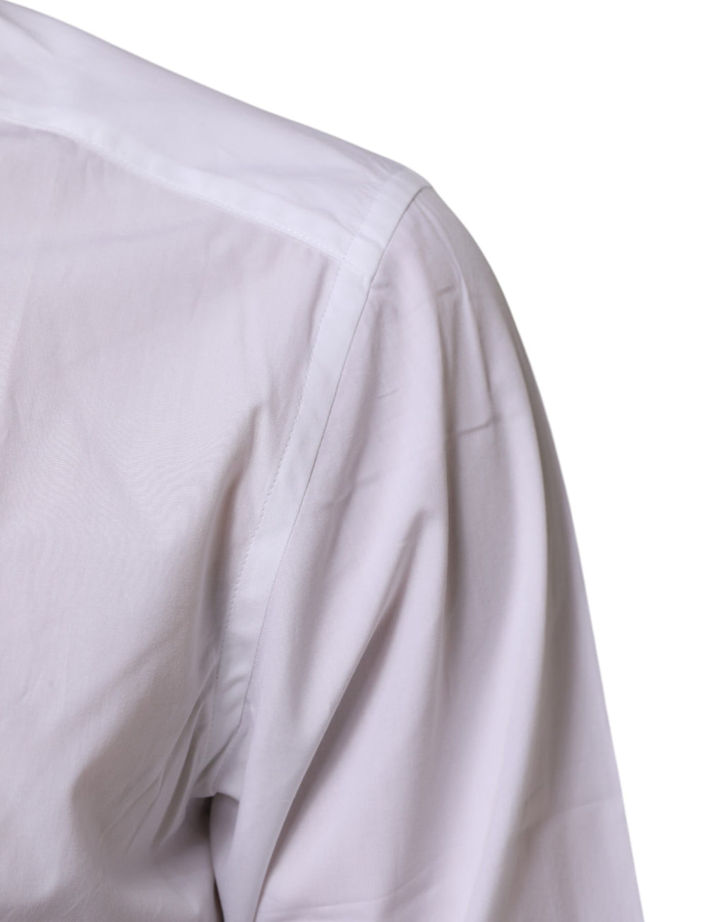 Dolce & Gabbana Weiß Baumwolle Slim Fit Kleid Formal Männer Hemd