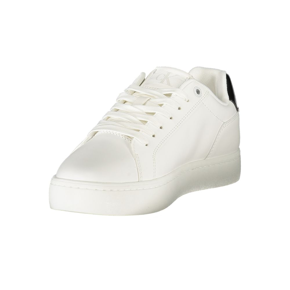 Calvin Klein Sneaker aus weißem Polyester