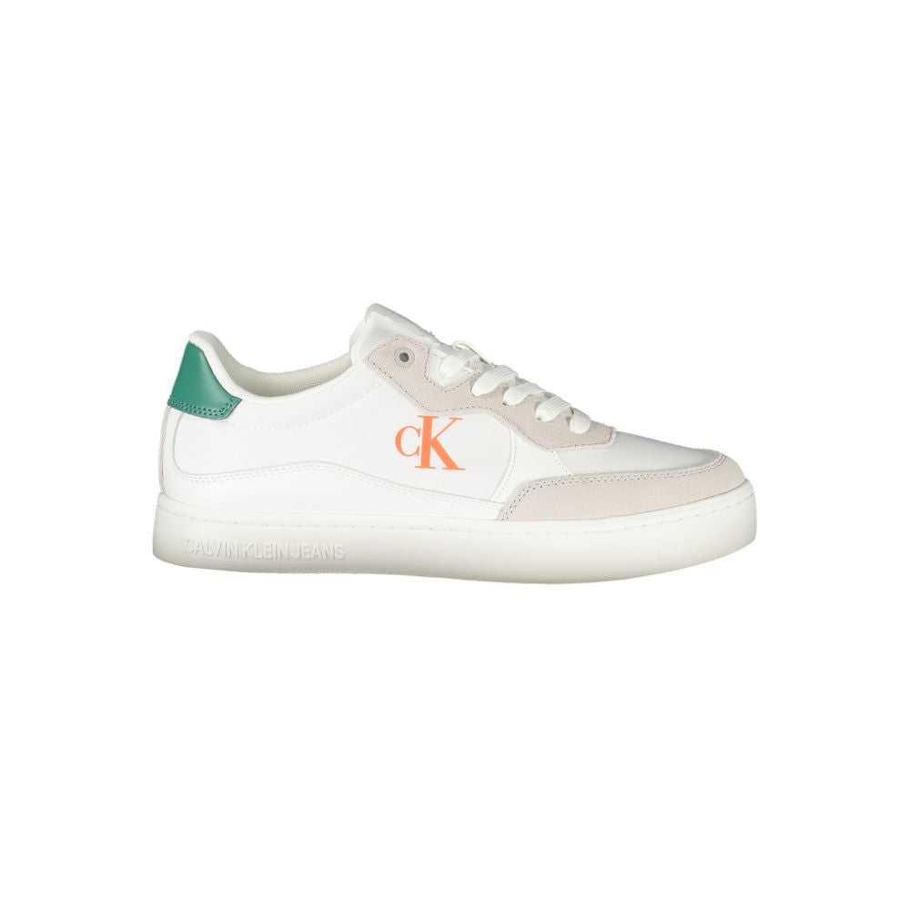 Calvin Klein Sneaker aus weißem Polyester