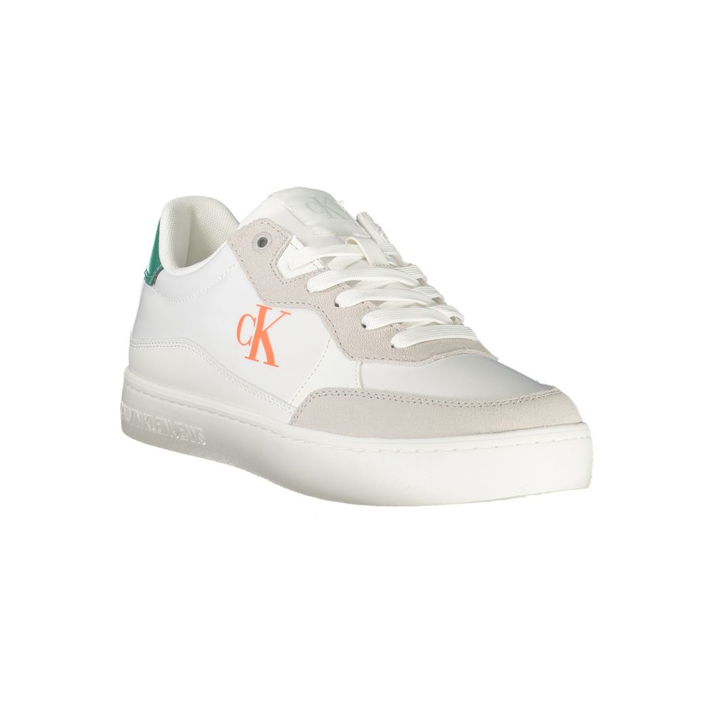 Calvin Klein Sneaker aus weißem Polyester