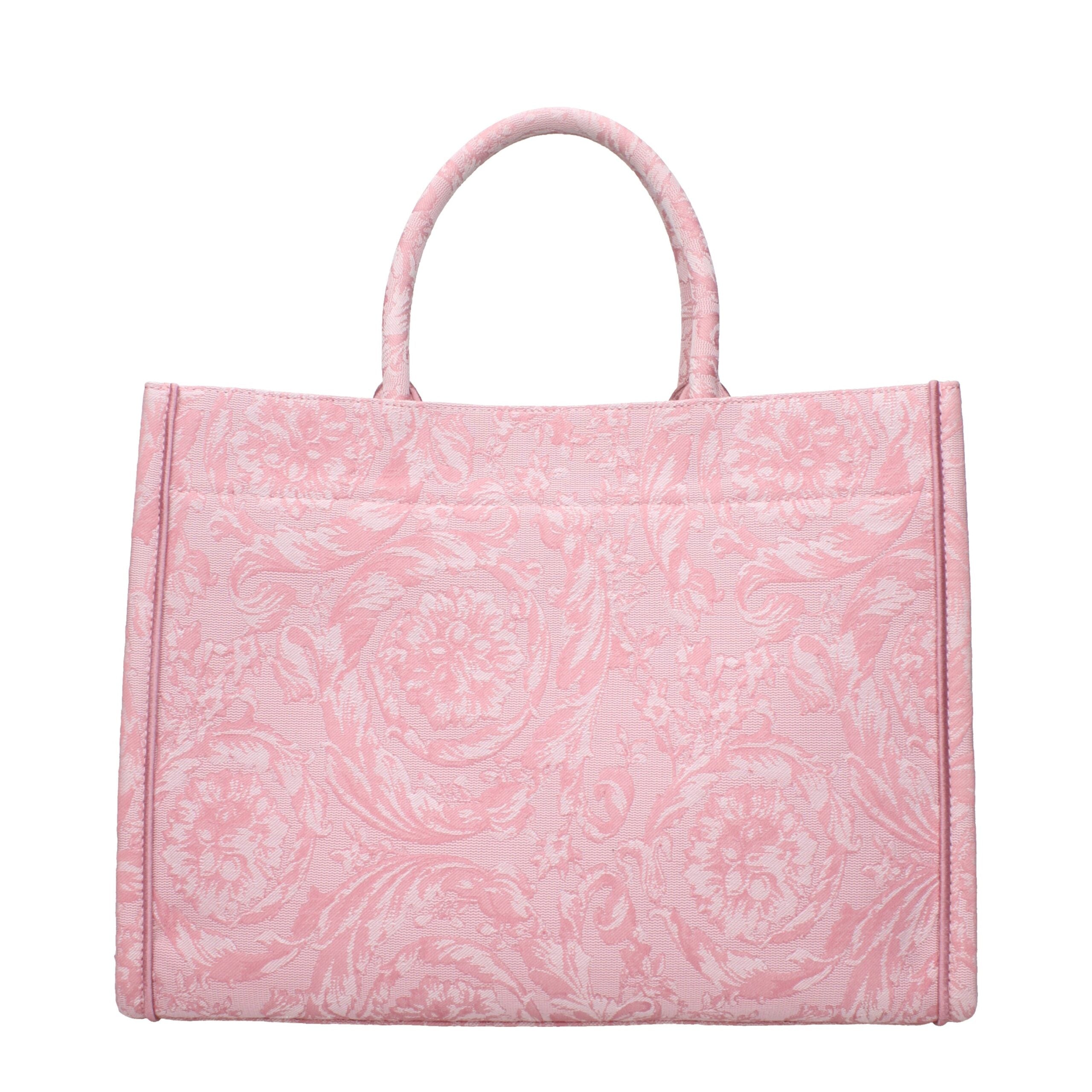 Versace Rosa Stoffhandtaschen