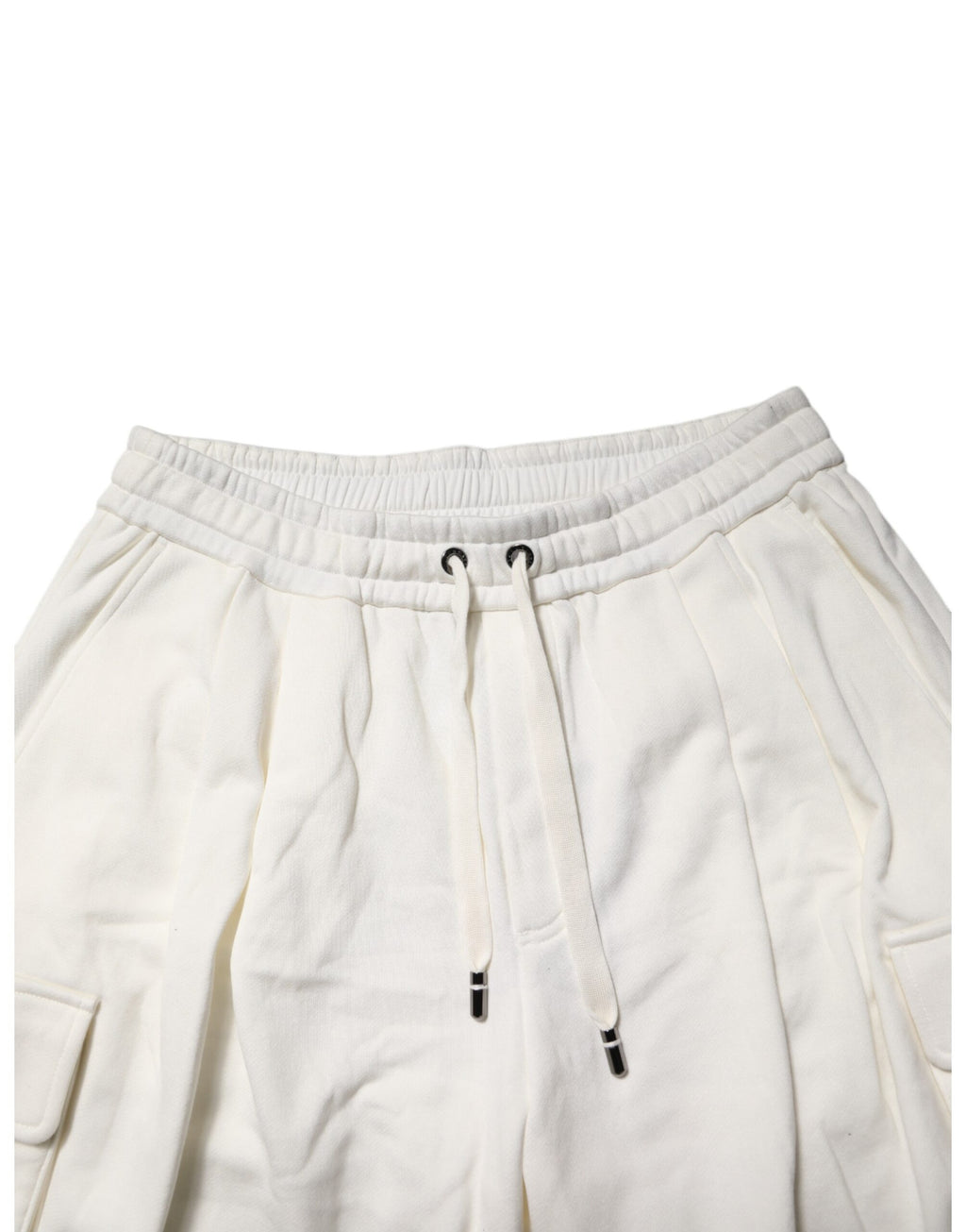 Dolce & Gabbana Weiße Cargo-Bermudas aus Baumwolle Sweatshorts Shorts