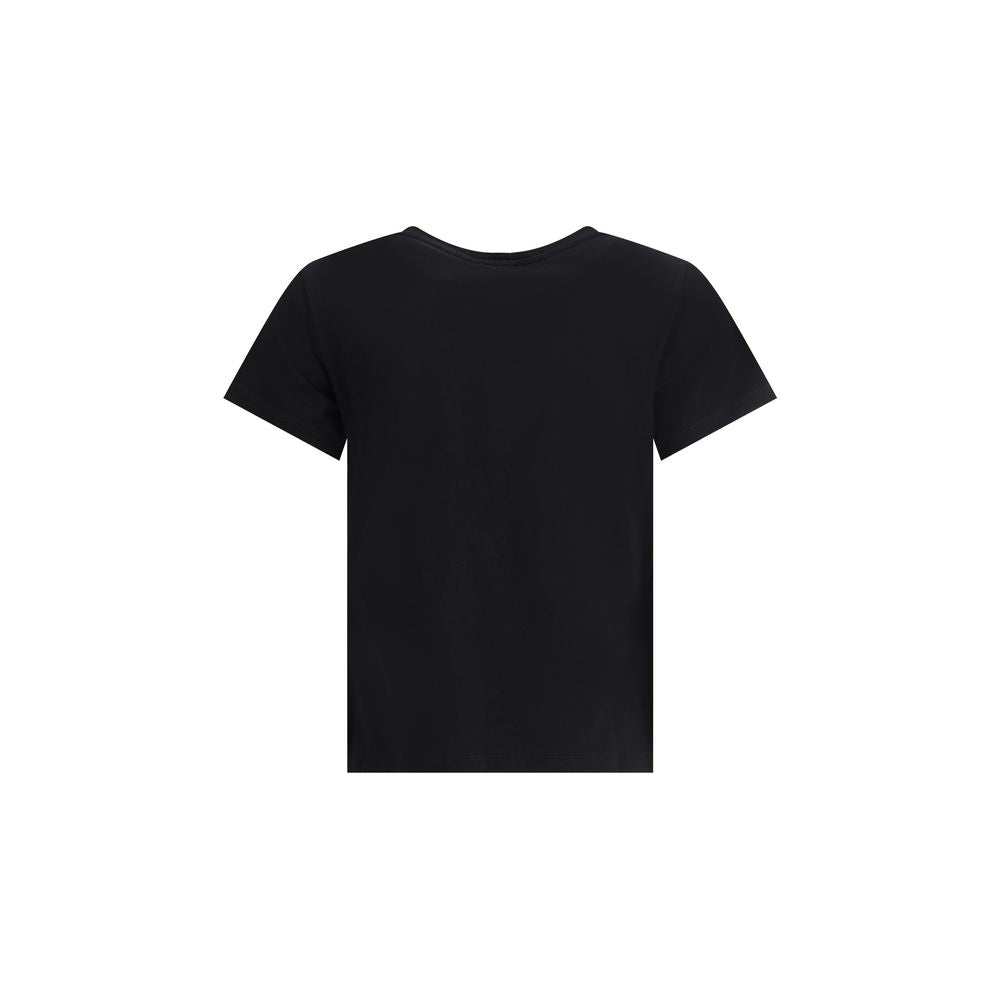 PINKO Schwarzes Baumwoll-T-Shirt