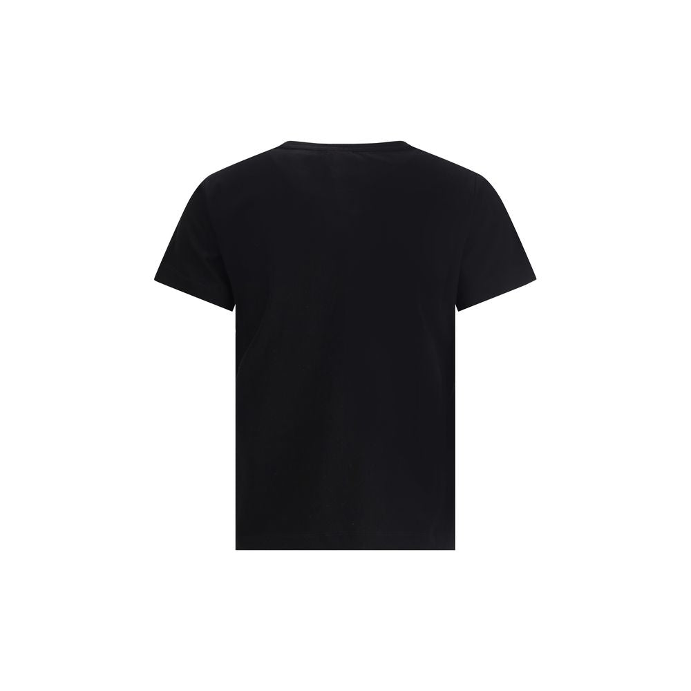 PINKO Schwarzes Baumwoll-T-Shirt