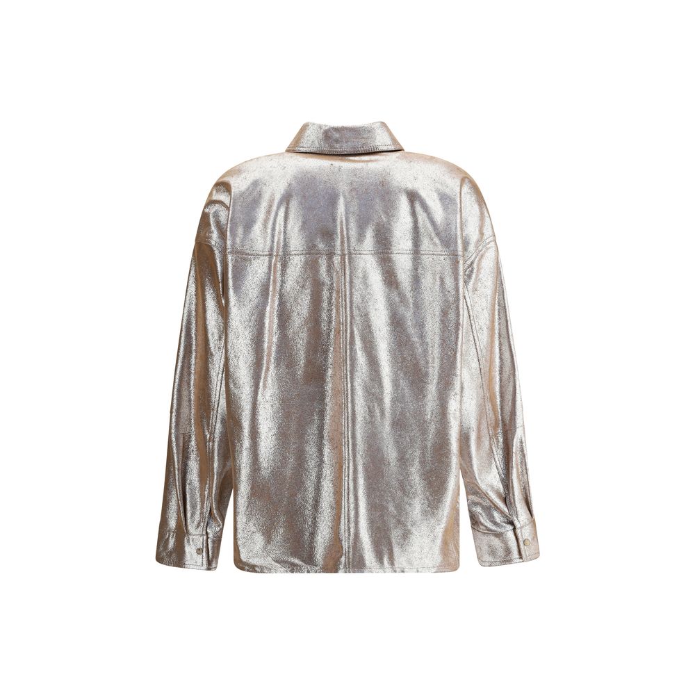Brunello Cucinelli Oversize-Lederhemd