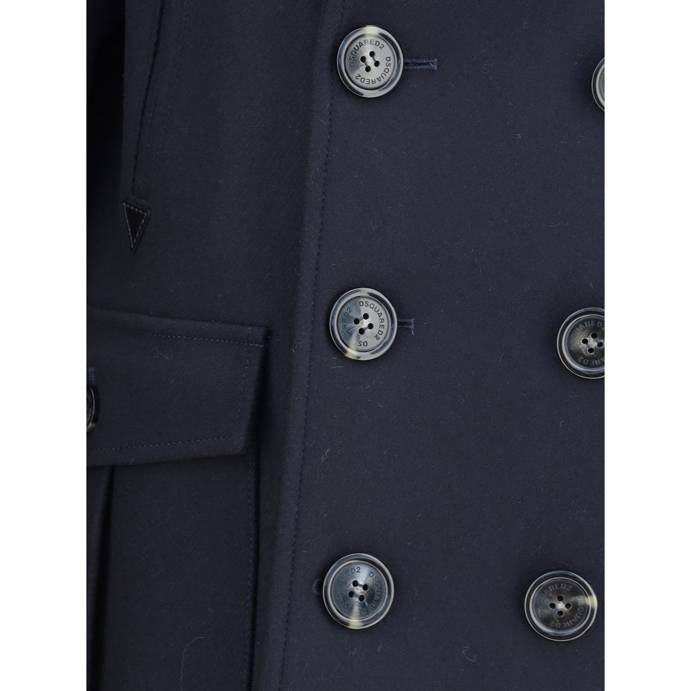 Dsquared² PEACOAT AUS GEFILZTER WOLLE