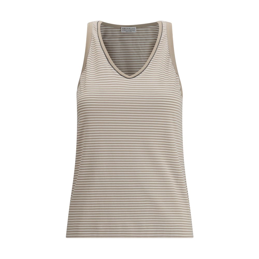 Brunello Cucinelli Gestreiftes Tank-Top