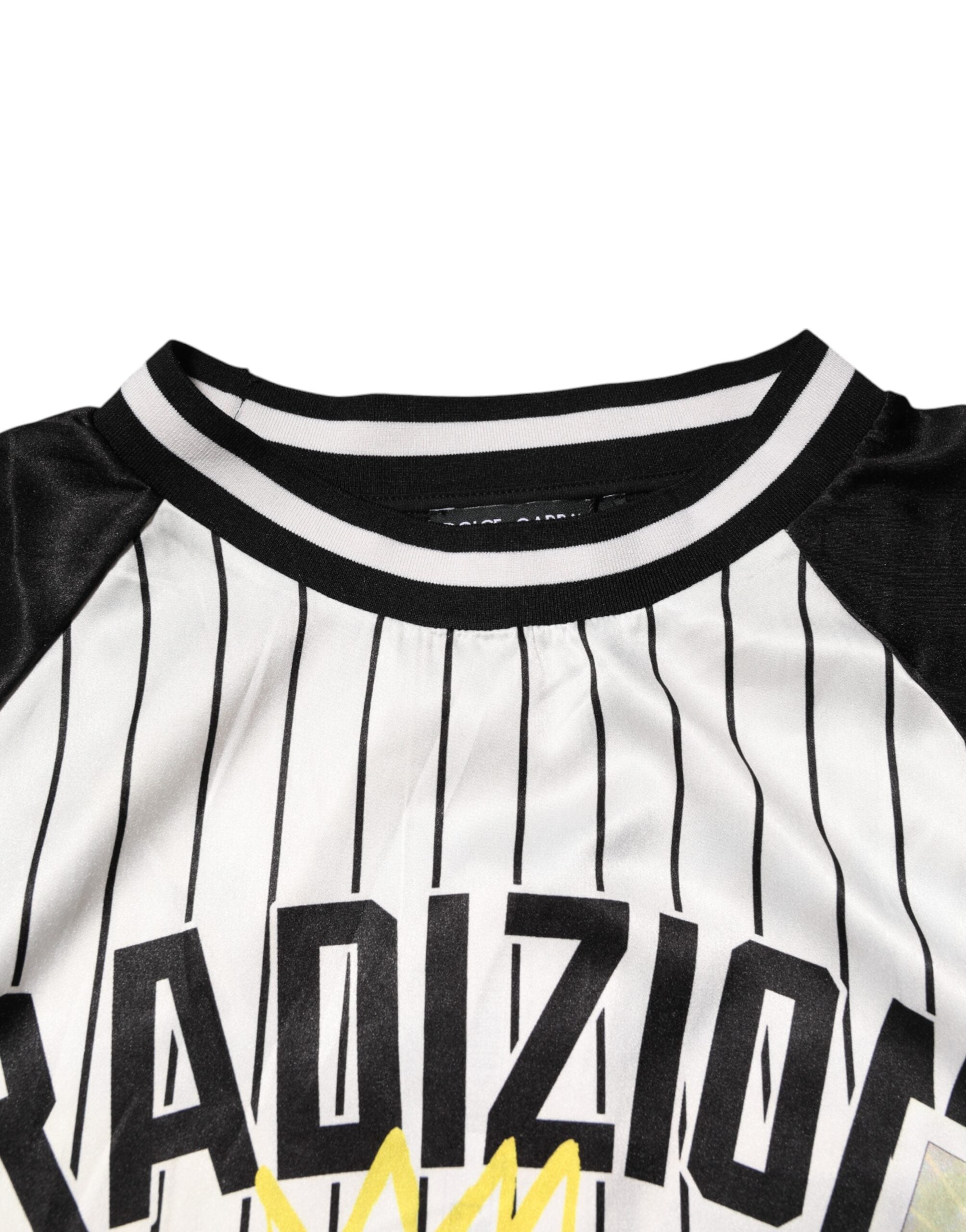 Dolce & Gabbana Tradizione Graffiti-Druck übergroßes Männer-T-Shirt