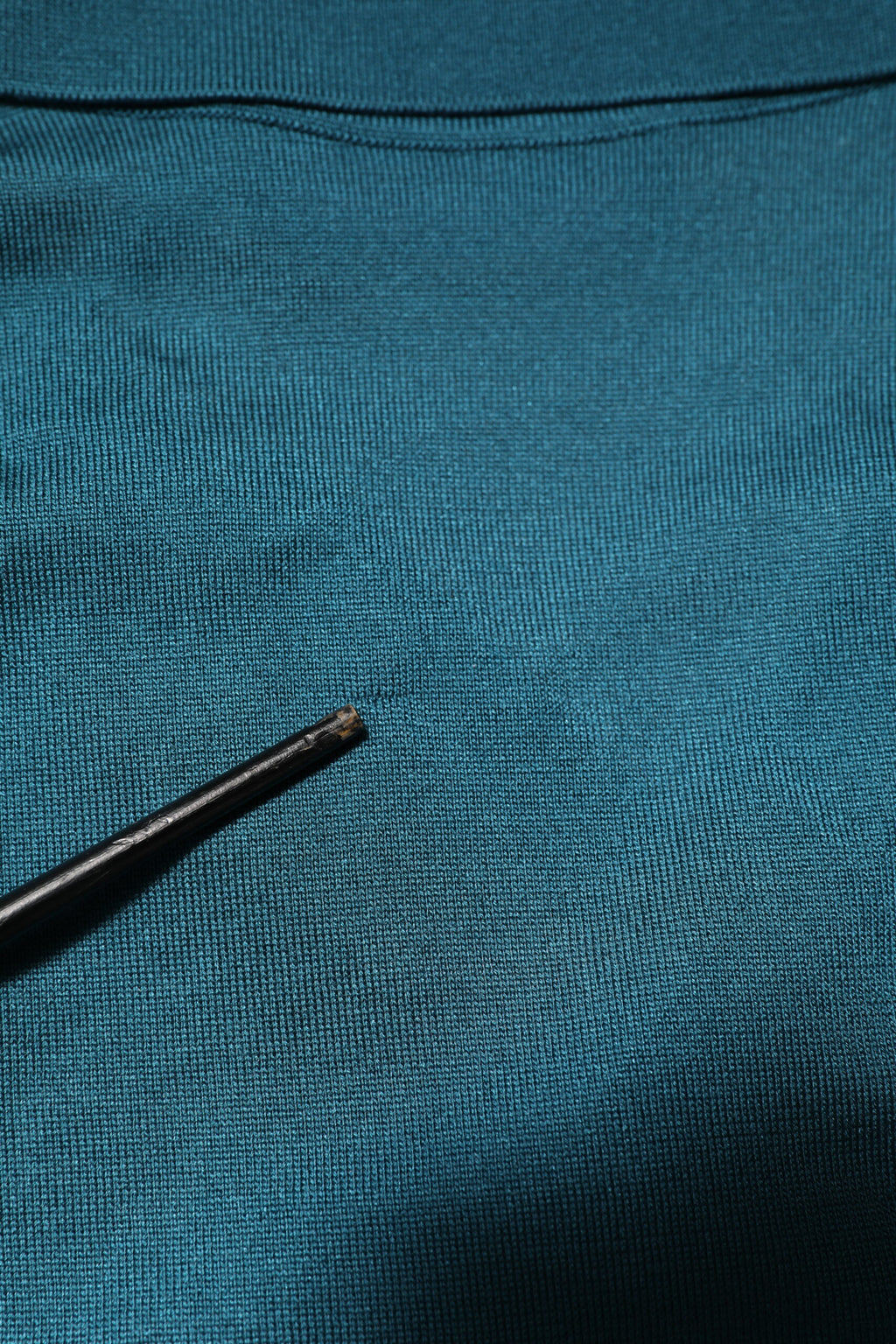 Dolce & Gabbana Blaugrünes Kurzarm-Polo-T-Shirt mit Seidenkragen