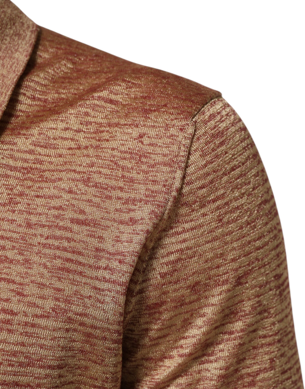 Dolce & Gabbana Bruin Zijden Getextureerd Polo T-shirt met Korte Mouwen