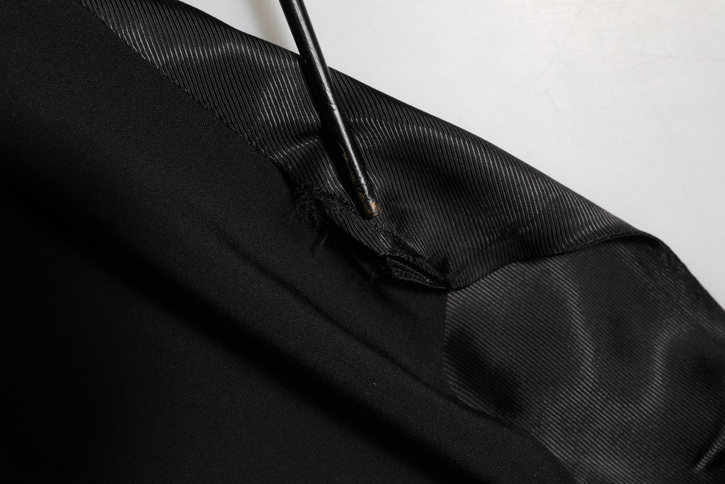 Dolce & Gabbana Schwarz Wolle Kleid Formal Männer Weste Weste