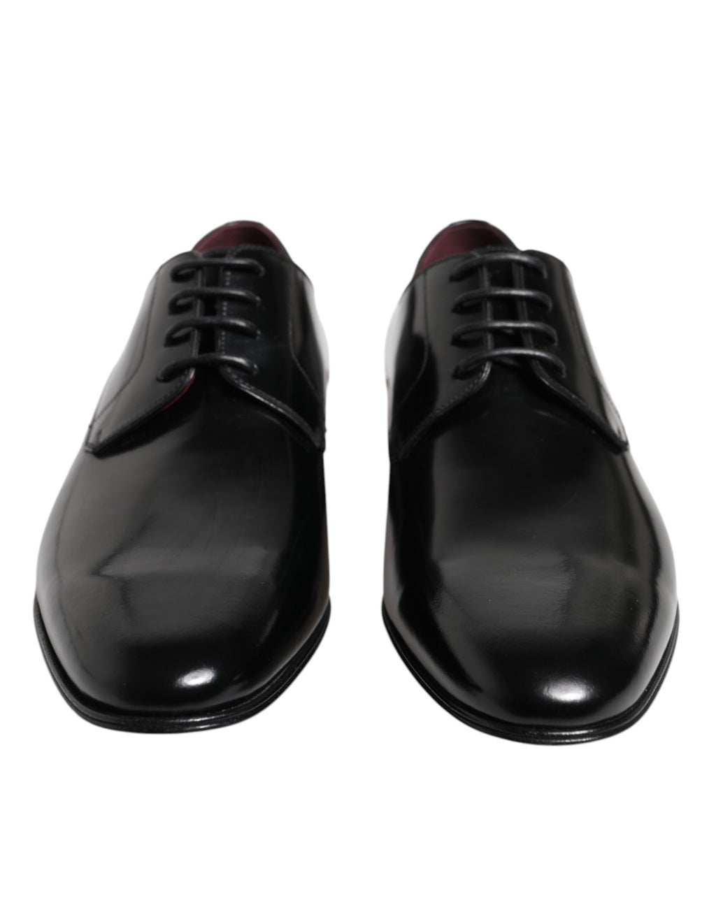 Dolce & Gabbana Männer Kleid Schwarz Kalbsleder Derby Schuhe