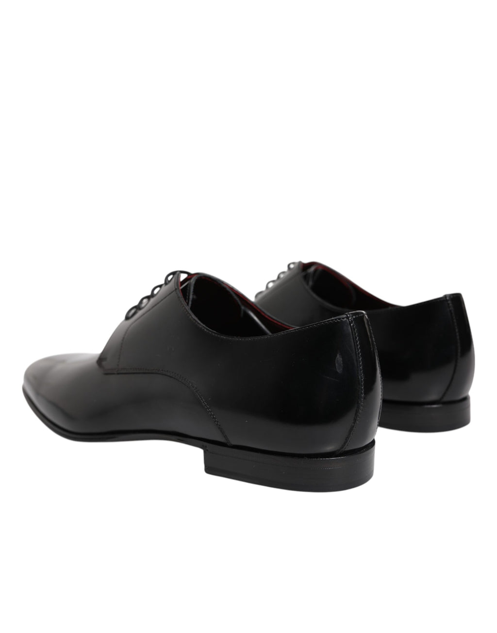 Dolce & Gabbana Männer Kleid Schwarz Kalbsleder Derby Schuhe