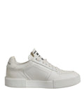 Dolce & Gabbana White Miami Leather Low Top Sneakers Shoes