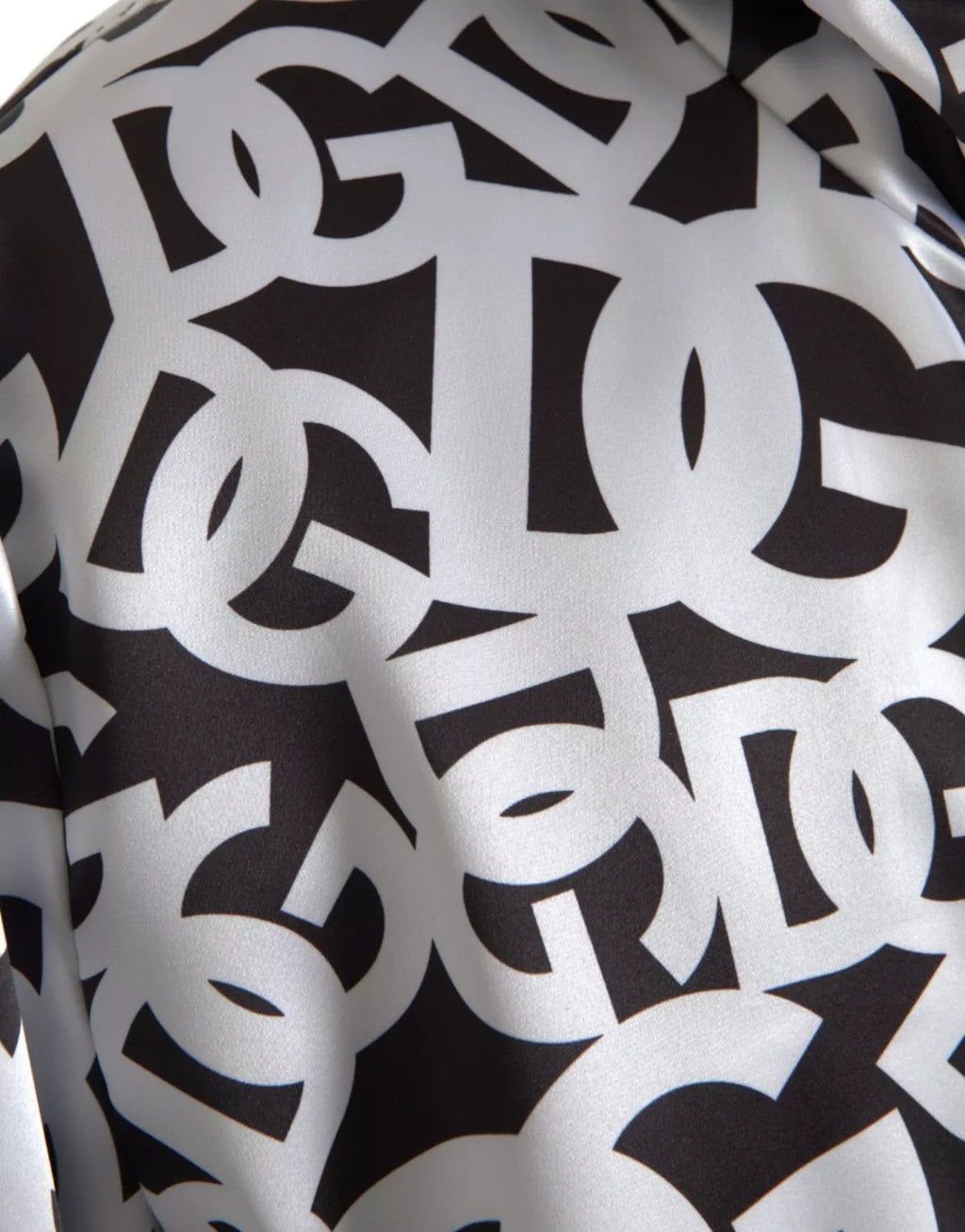 Dolce & Gabbana Weiße schwarze Logo-Bomberjacke mit Kapuze und Reißverschluss