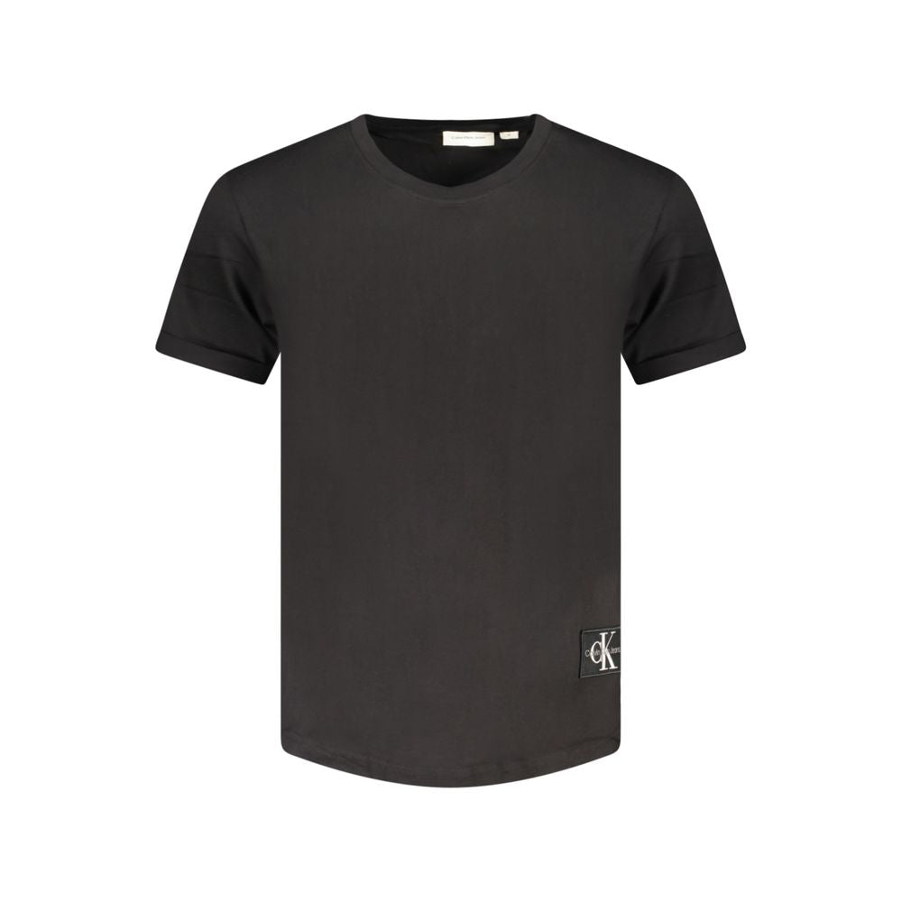 Calvin Klein Schwarzes T-Shirt aus Baumwolle
