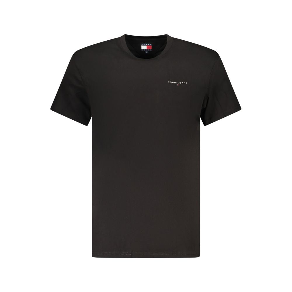 Tommy Hilfiger Schwarzes T-Shirt aus Baumwolle