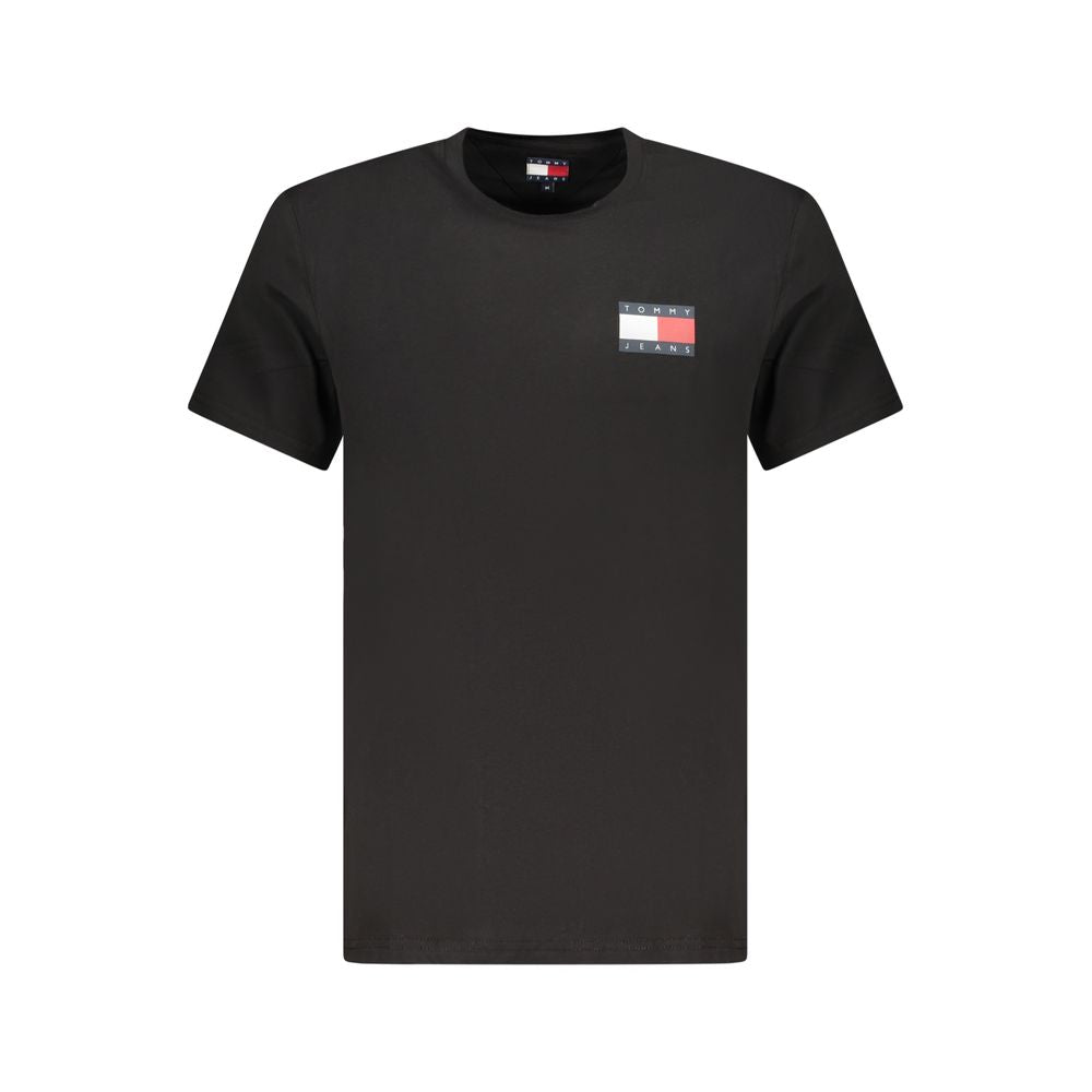 Tommy Hilfiger Schwarzes T-Shirt aus Baumwolle